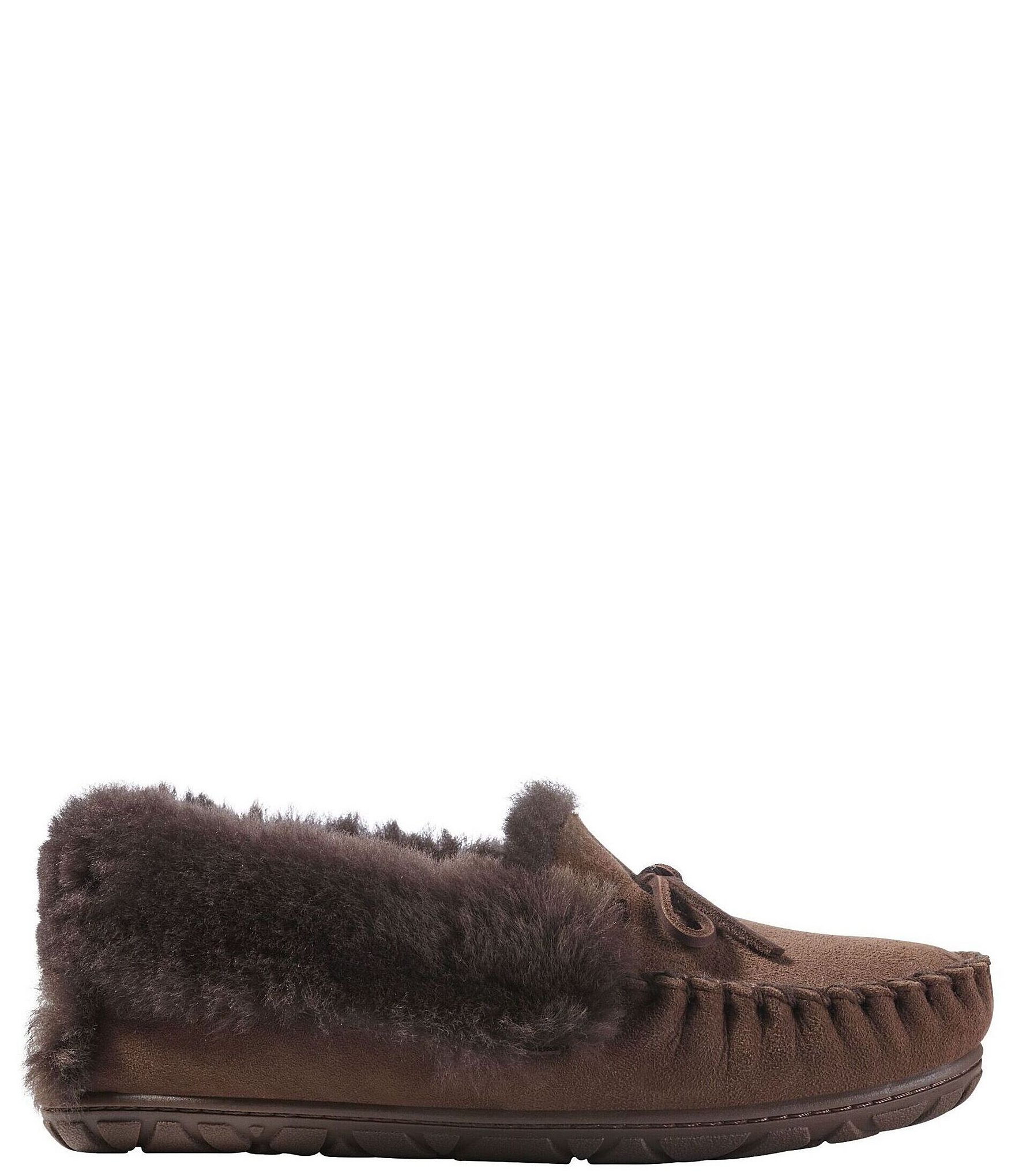 L.L.Bean Wicked Good Shearling Moccasin Slippers