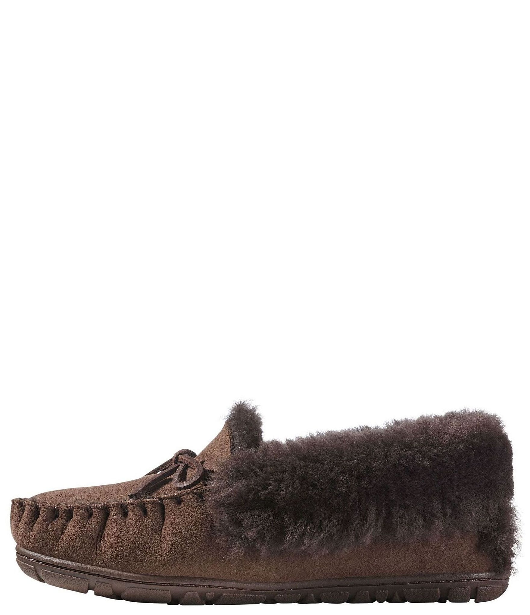 L.L.Bean Wicked Good Shearling Moccasin Slippers