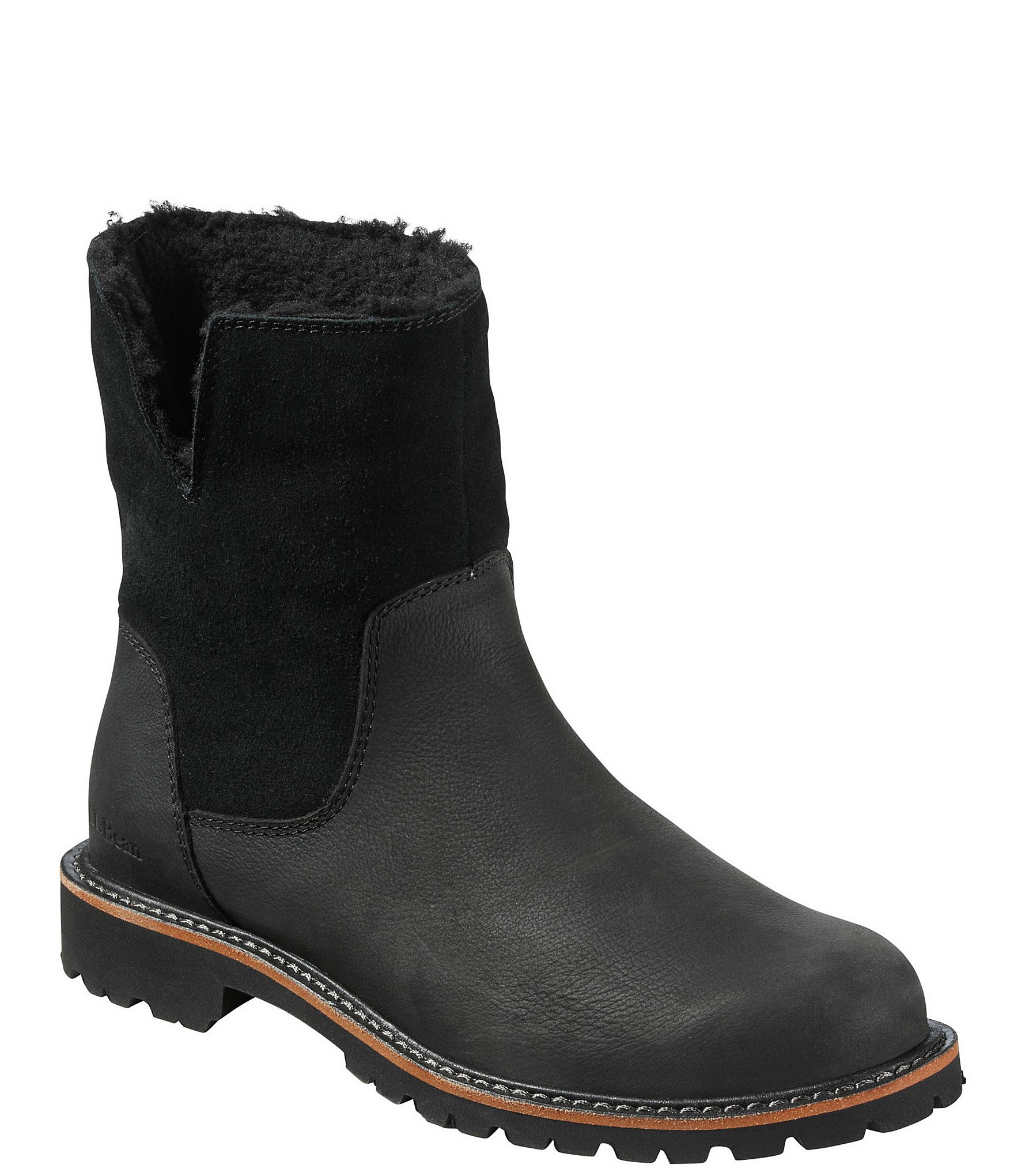 L.L.Bean Women's Rugged Cozy Water-Resistant Lug Sole Cold Weather ...