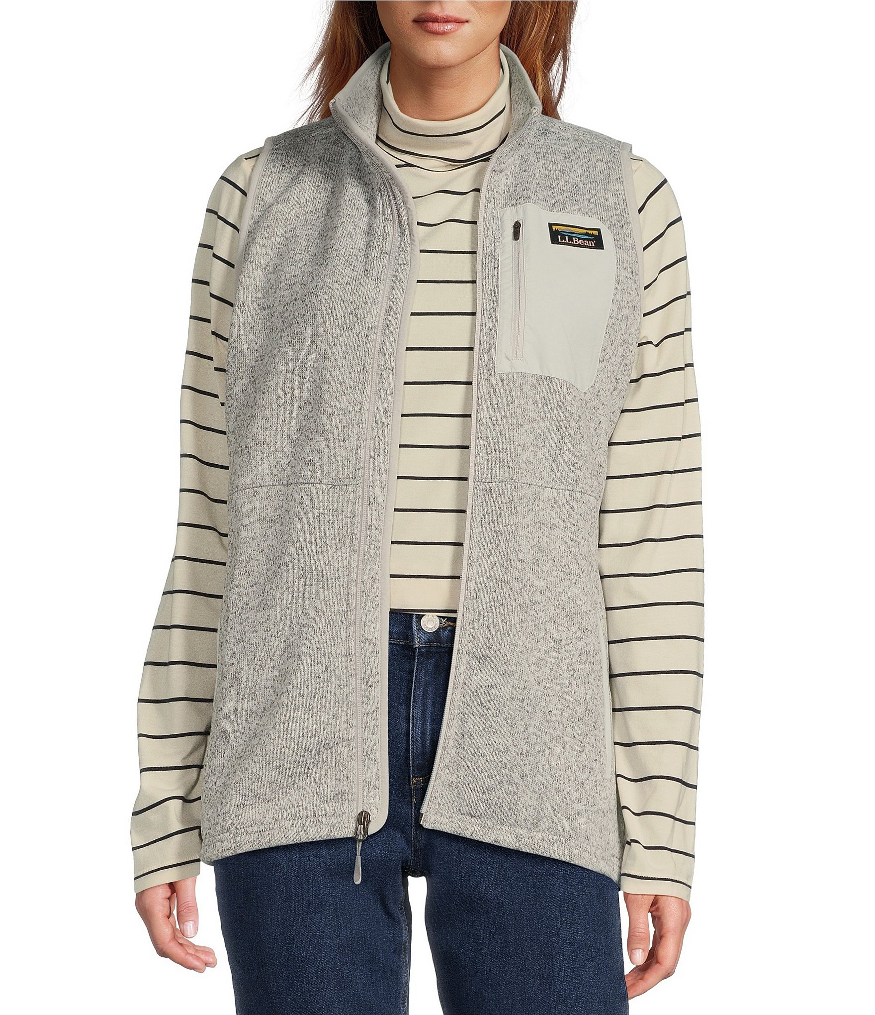 Men's Bean's Down Vest, Colorblock