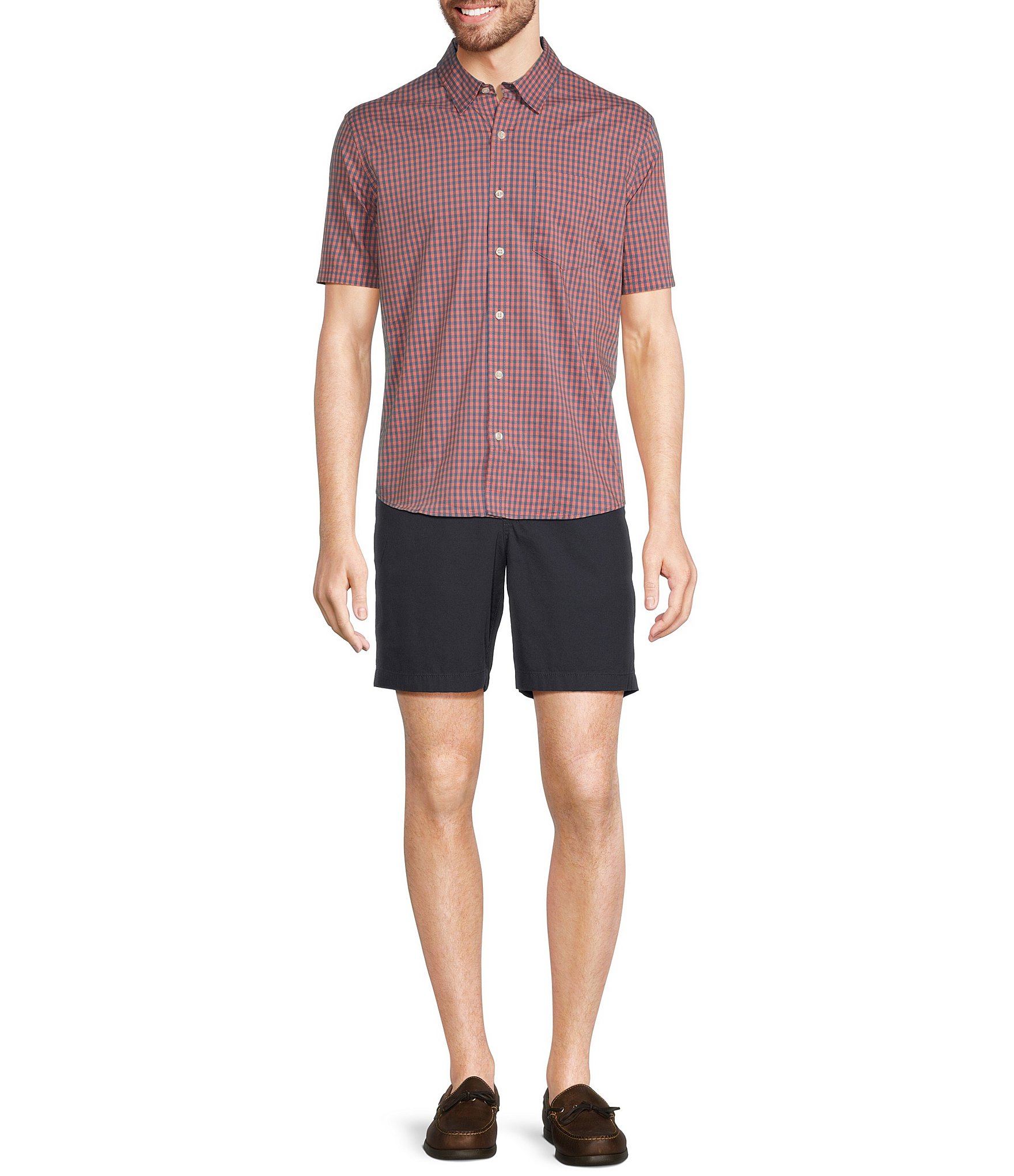 L.L.Bean Comfort Performance Stretch Short Sleeve Woven Shirt