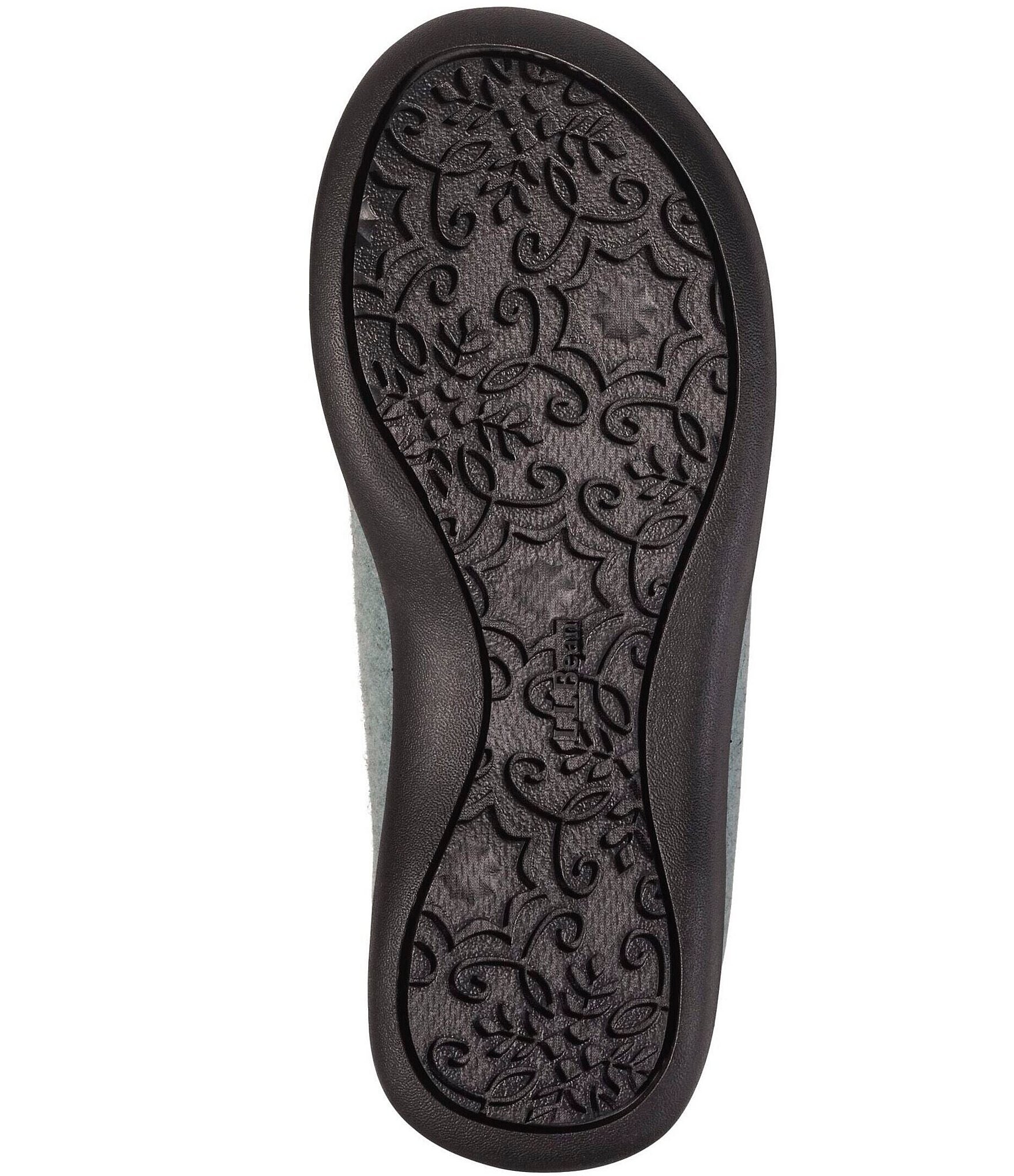 L.L.Bean Daybreak Scuff Chickadee Motif Slippers