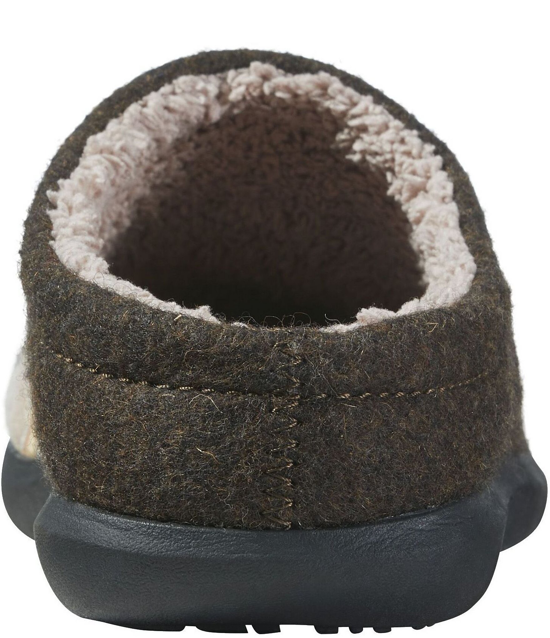 L.L.Bean Daybreak Scuff Santa Hat Golden Retriever Motif Slippers