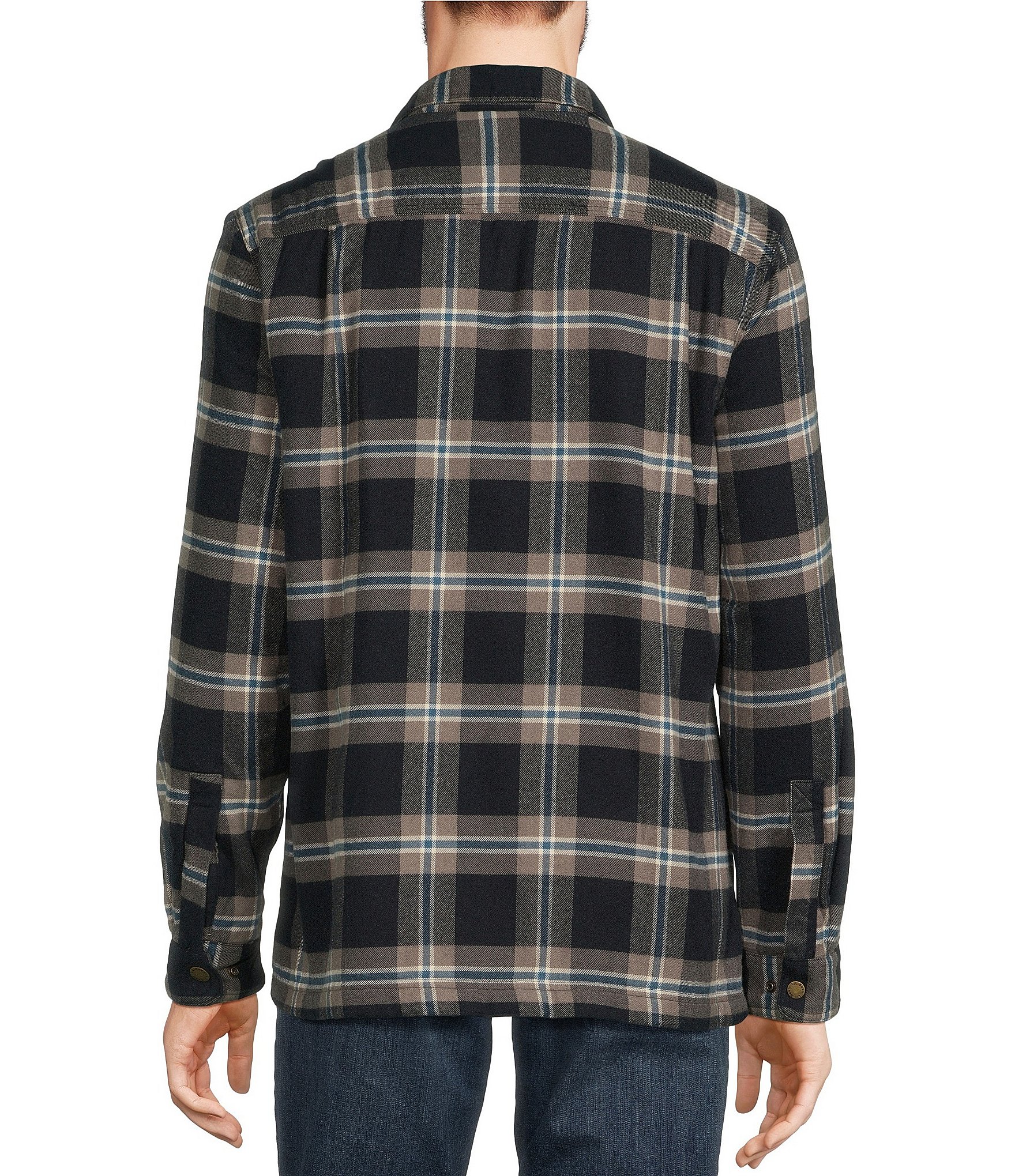 L.L.Bean Fleece-Lined Flannel Long Sleeve Woven Shirt