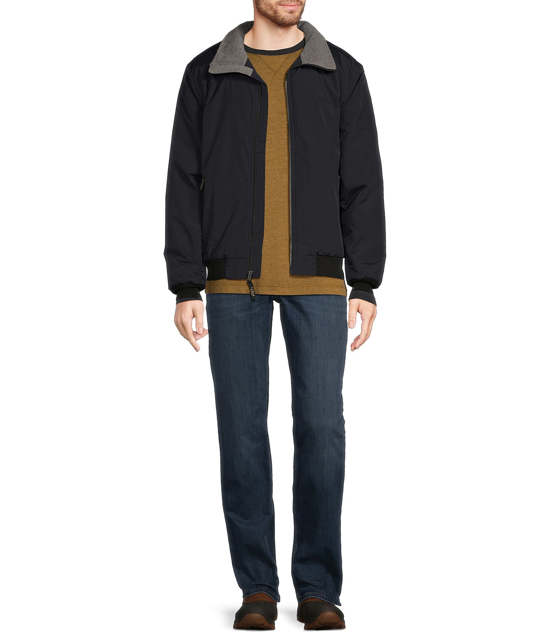 L.L.Bean Fleece-Lined Insulated Warm-Up Jacket