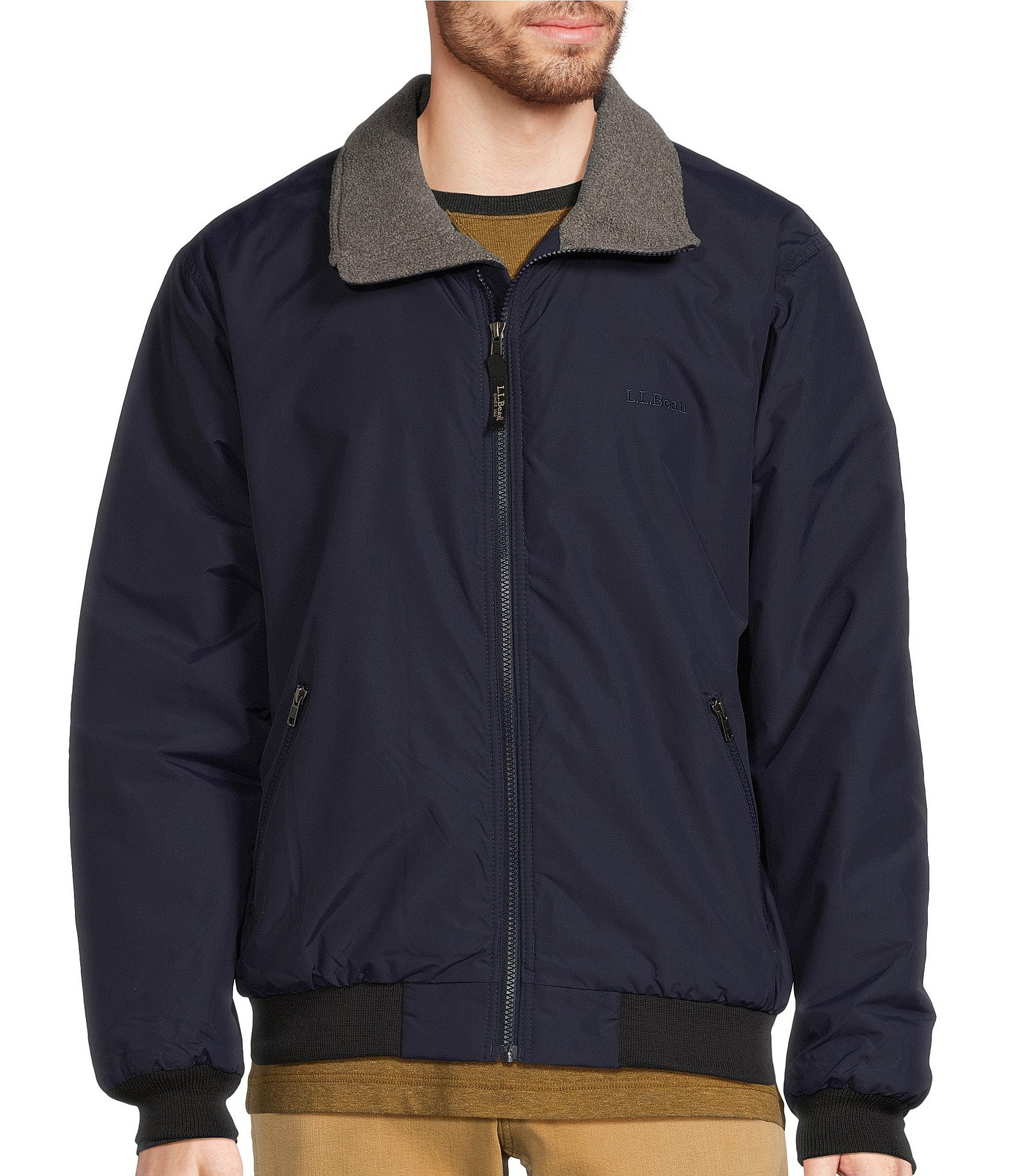 L.L.Bean Fleece-Lined Insulated Warm-Up Jacket