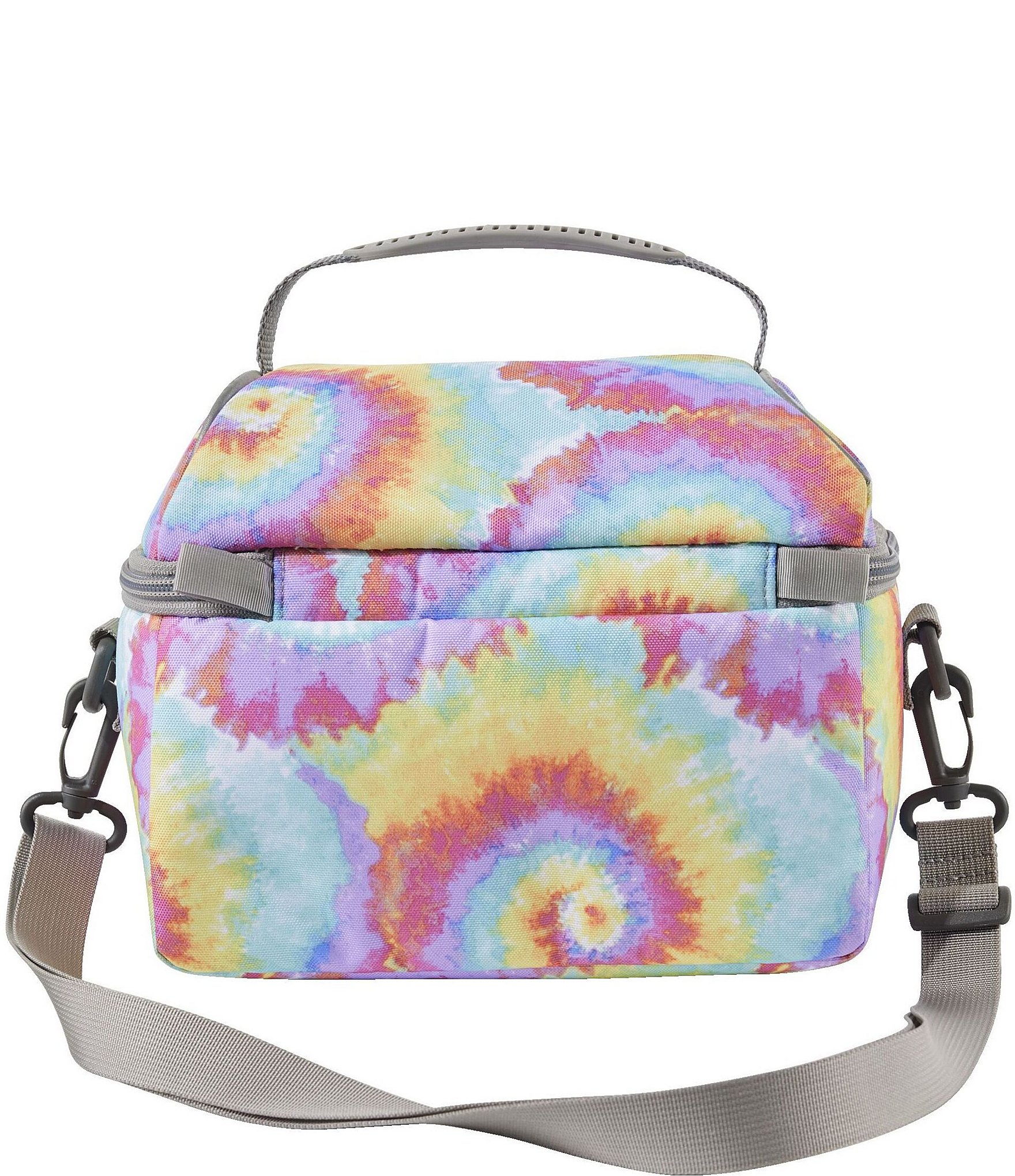 L.L.Bean Flip-Top Multi Tie Dye Print Lunch Box