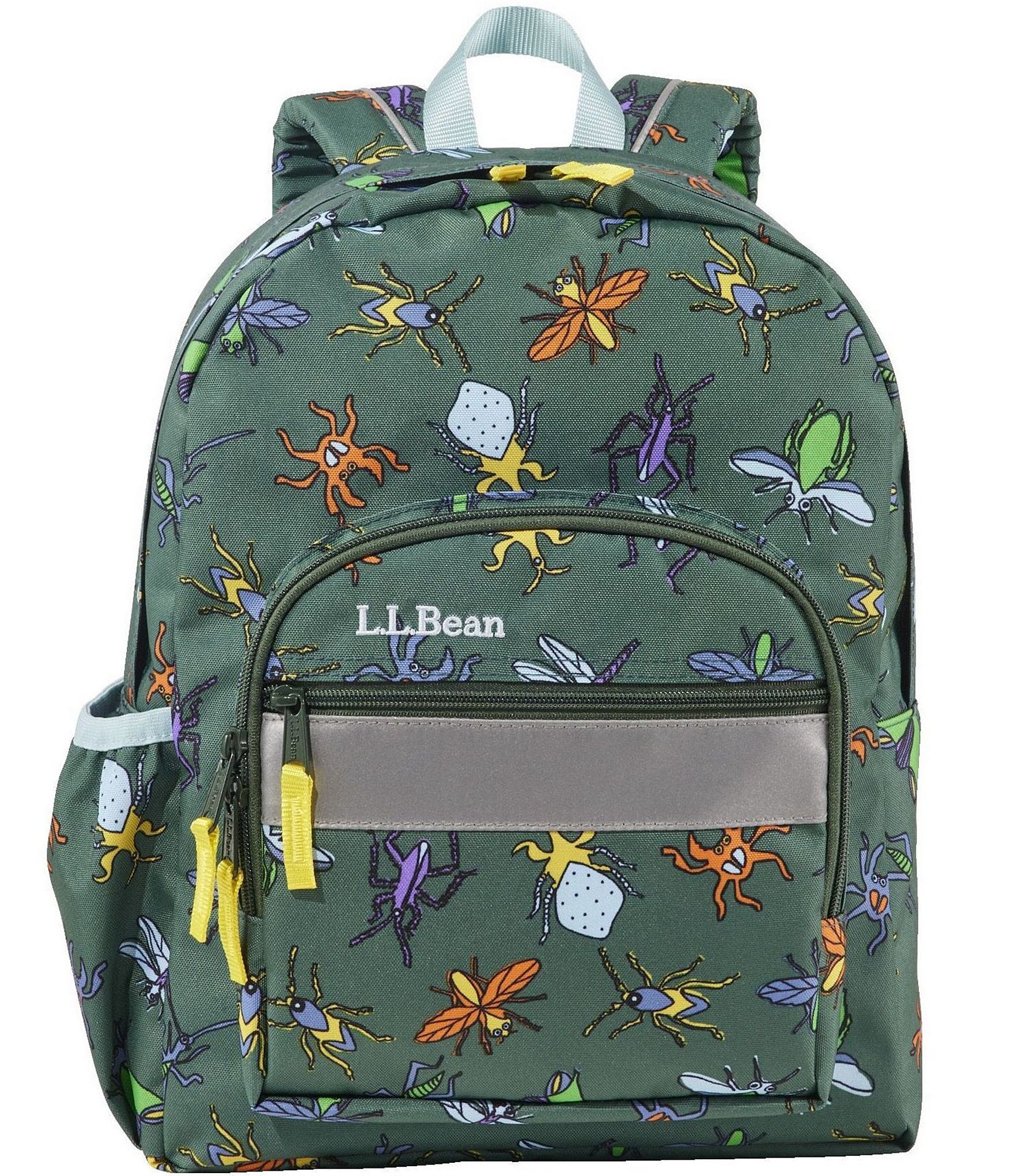 L.L.Bean Junior Original Pinewood Green Bug Printed Book Pack, 16L