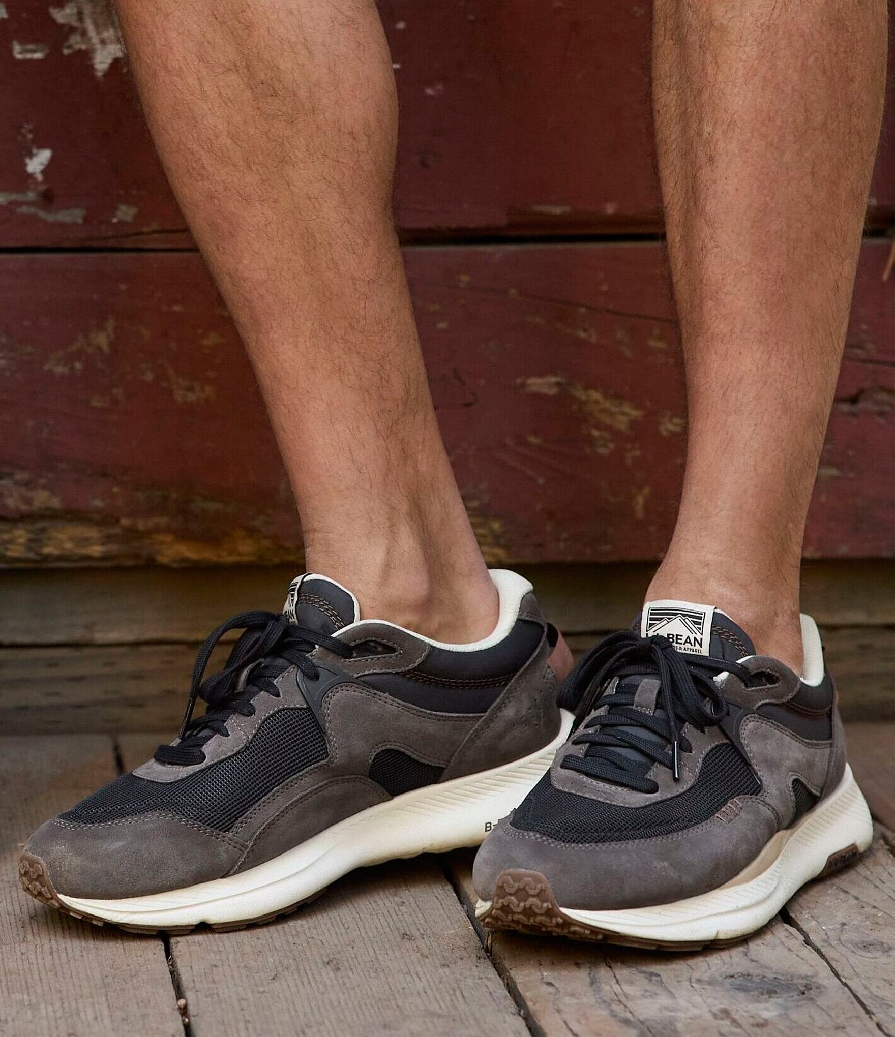 L.L.Bean Men's 1985 Mountain Classic Suede and Mesh Sneakers