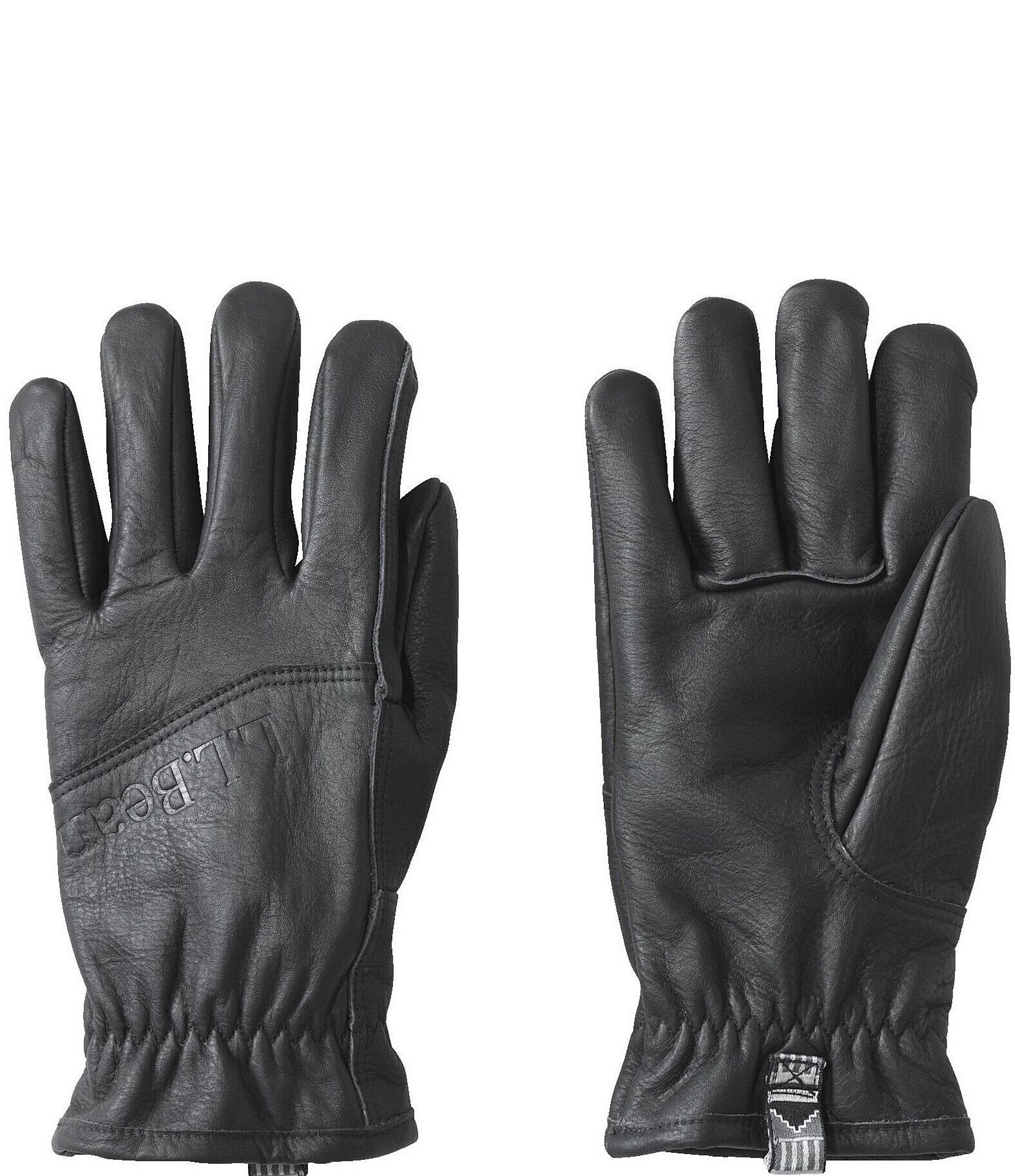 L.L.Bean Men's Uninsulated Utility Leather Gloves, Mens, L, Black