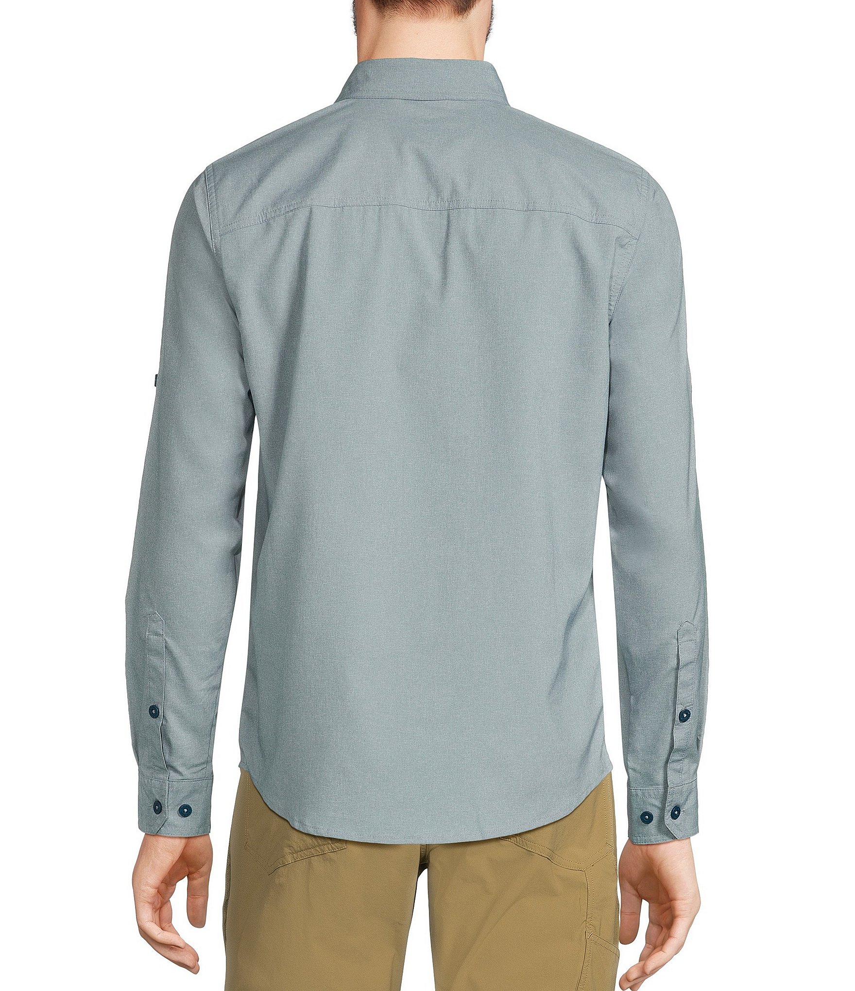 L.L.Bean Performance Stretch No Fly Zone Long Sleeve Woven Shirt