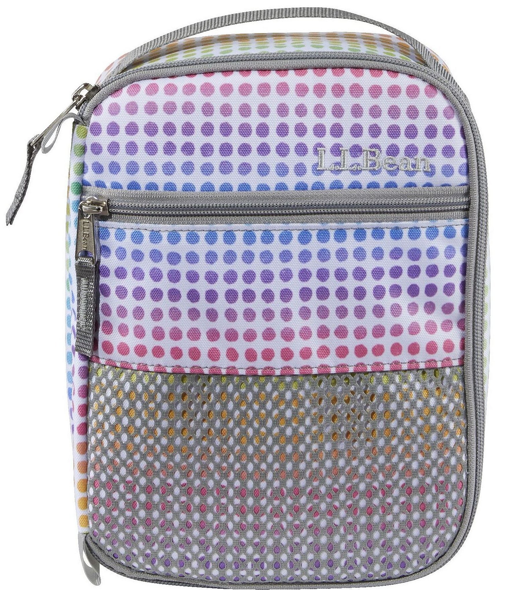 L.L.Bean Rainbow Dotted Print Lunch Box