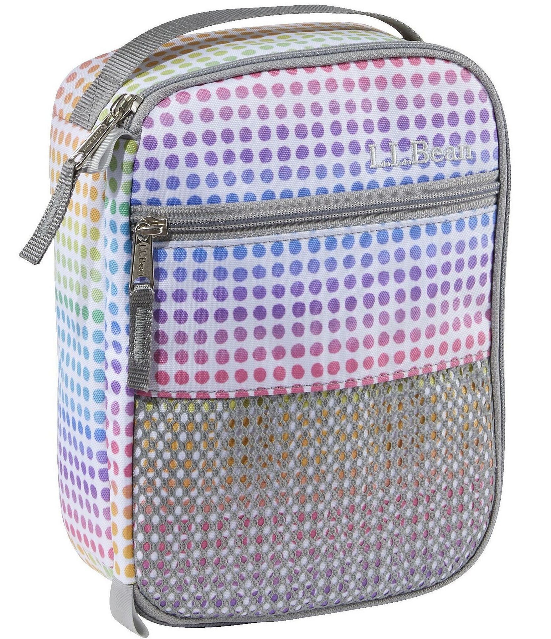 L.L.Bean Rainbow Dotted Print Lunch Box