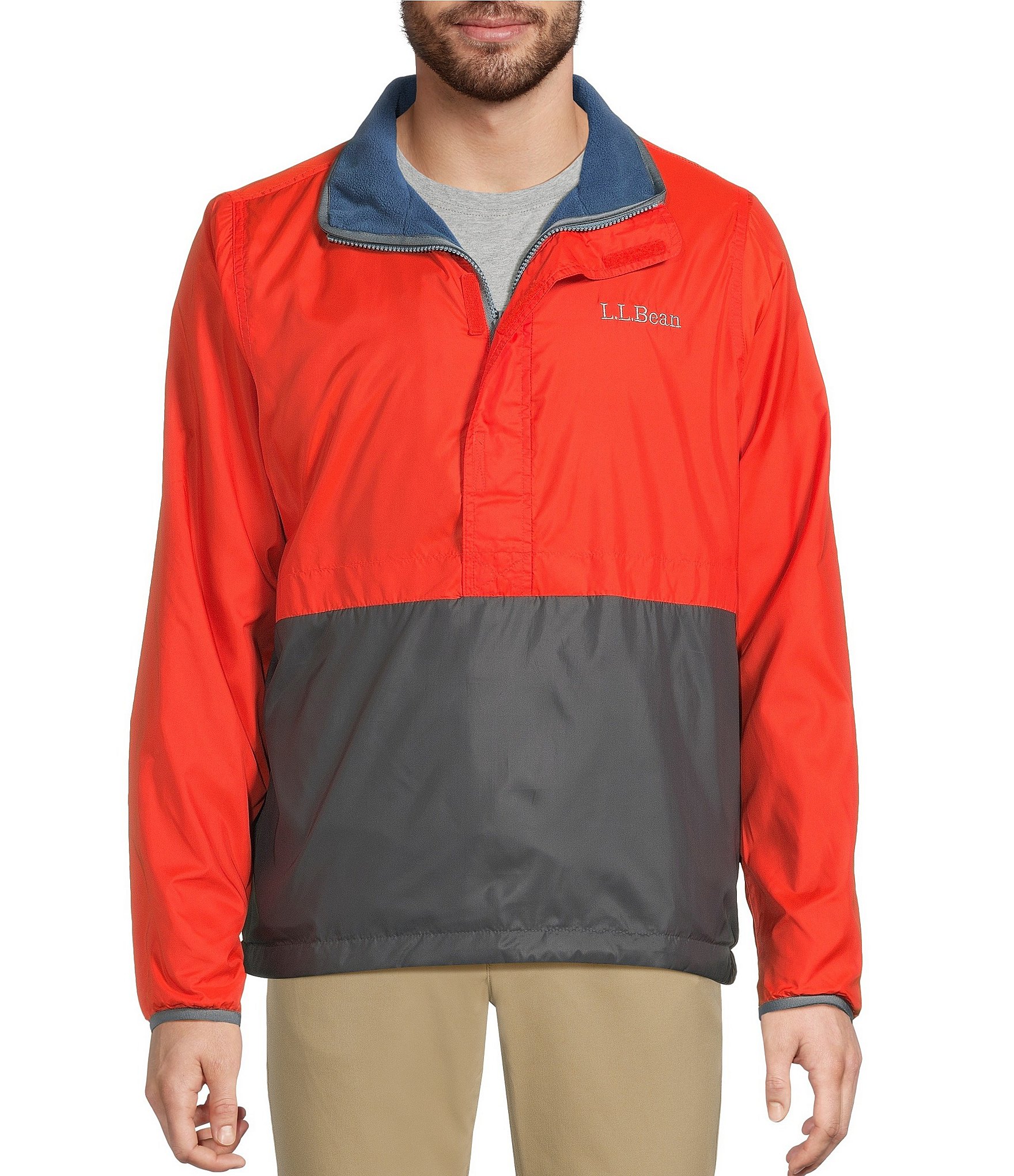 L.L.Bean Reversible Anorak Pullover