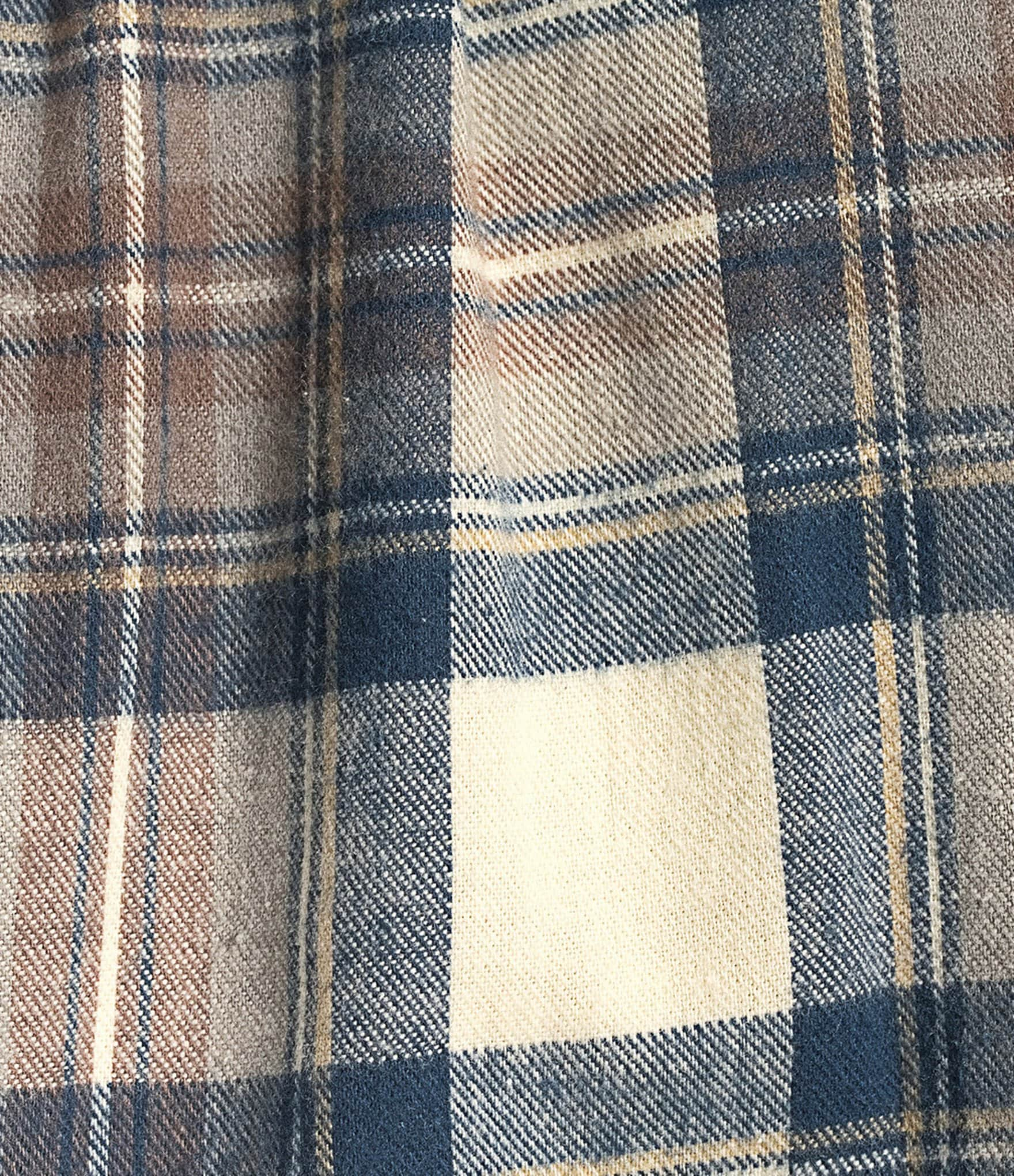 L.L.Bean Scotch Plaid Portuguese Flannel Long Sleeve Woven Shirt