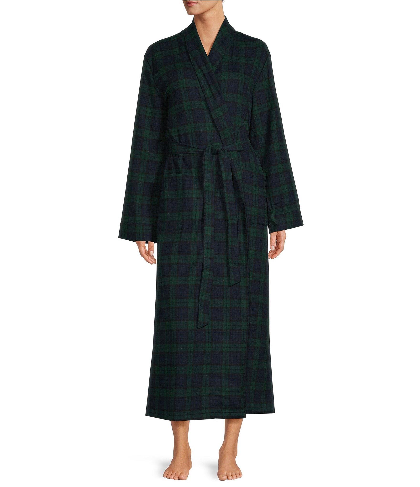 Womens Portuguese Flannel Robe  Triple-Brushed Flannel Bathrobe