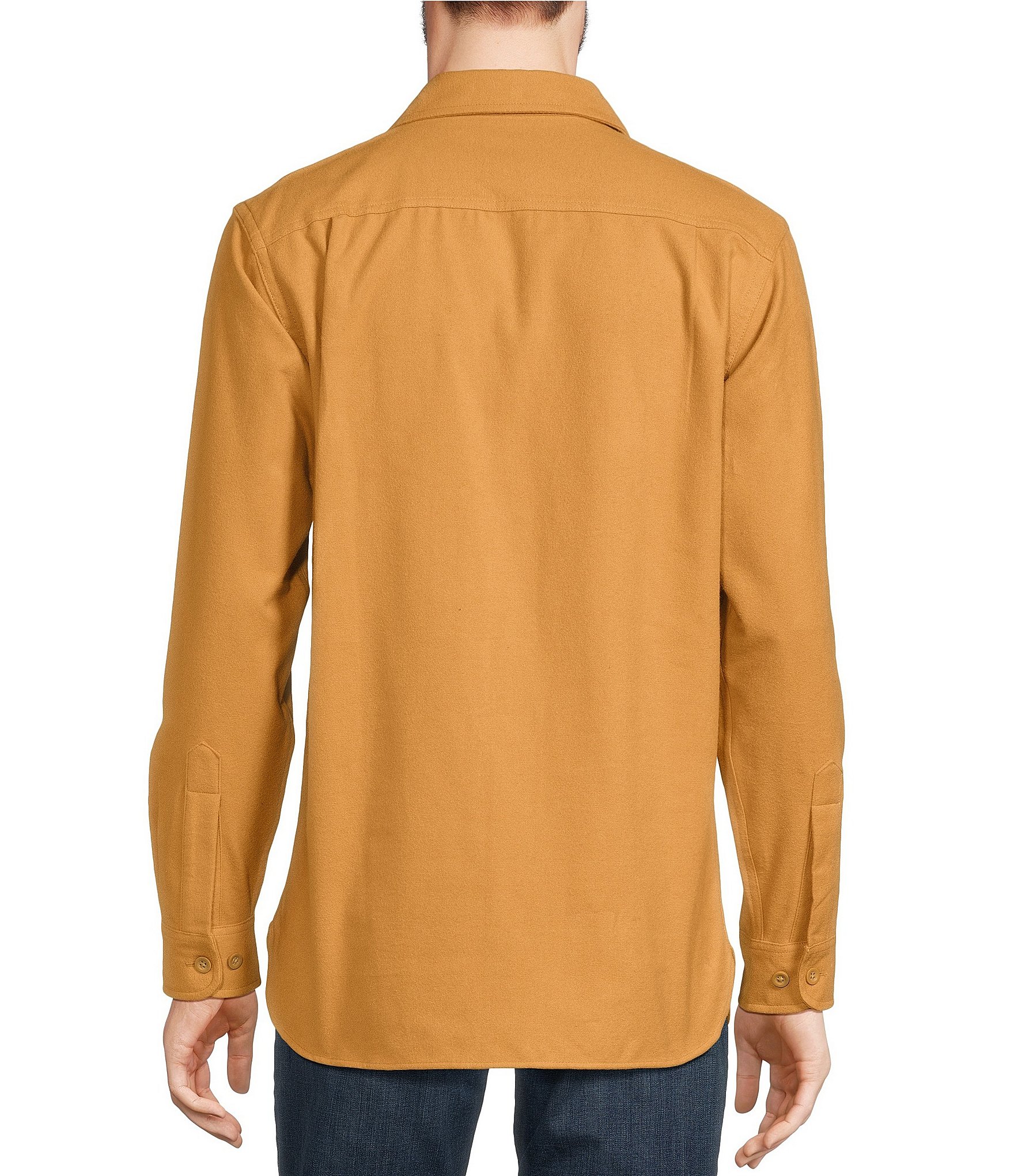 L.L.Bean Solid Chamois Long Sleeve Woven Shirt