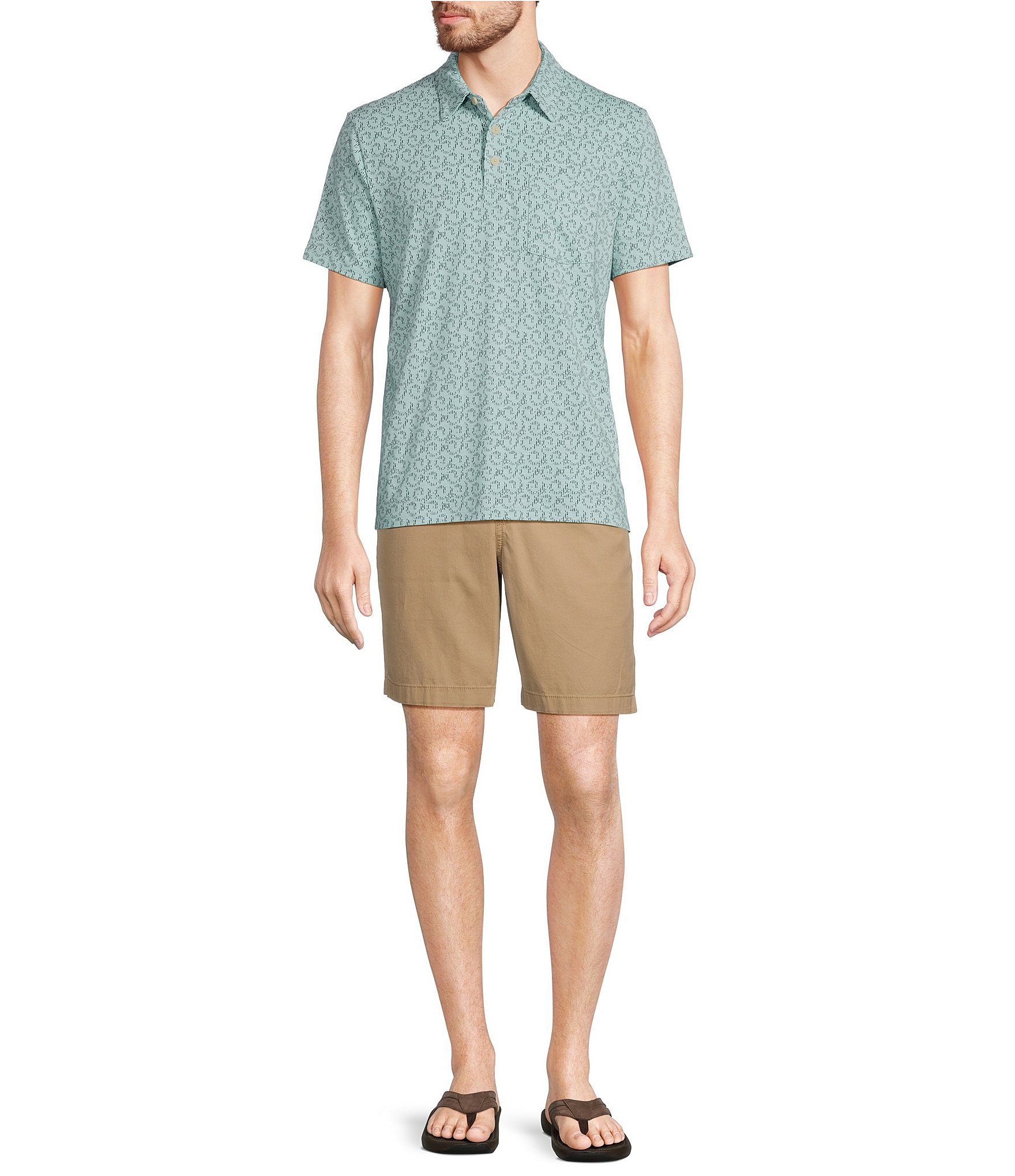 L.L.Bean Stone Coast Performance Short Sleeve Polo Shirt