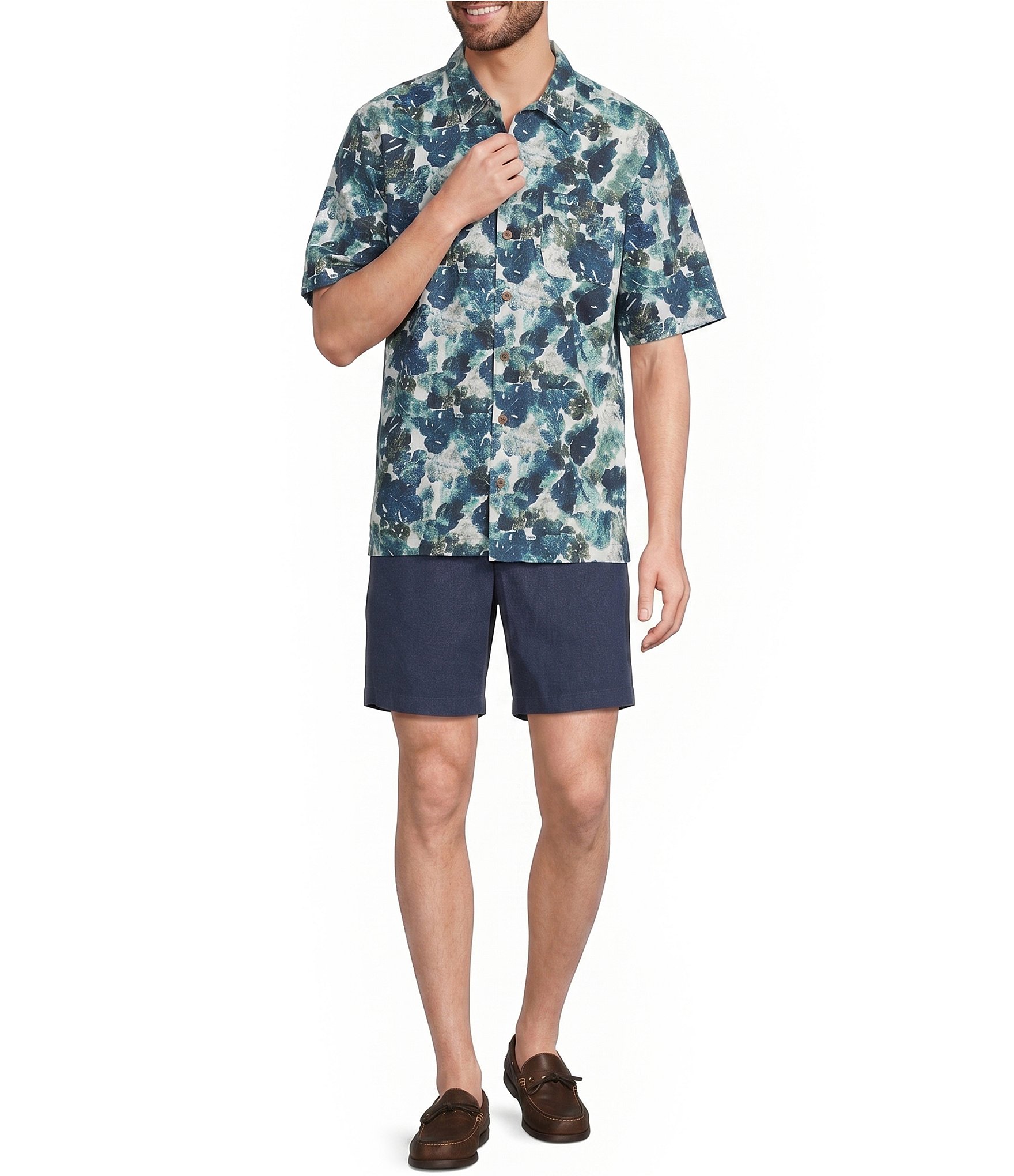 L.L.Bean Tropics Short Sleeve Woven Shirt