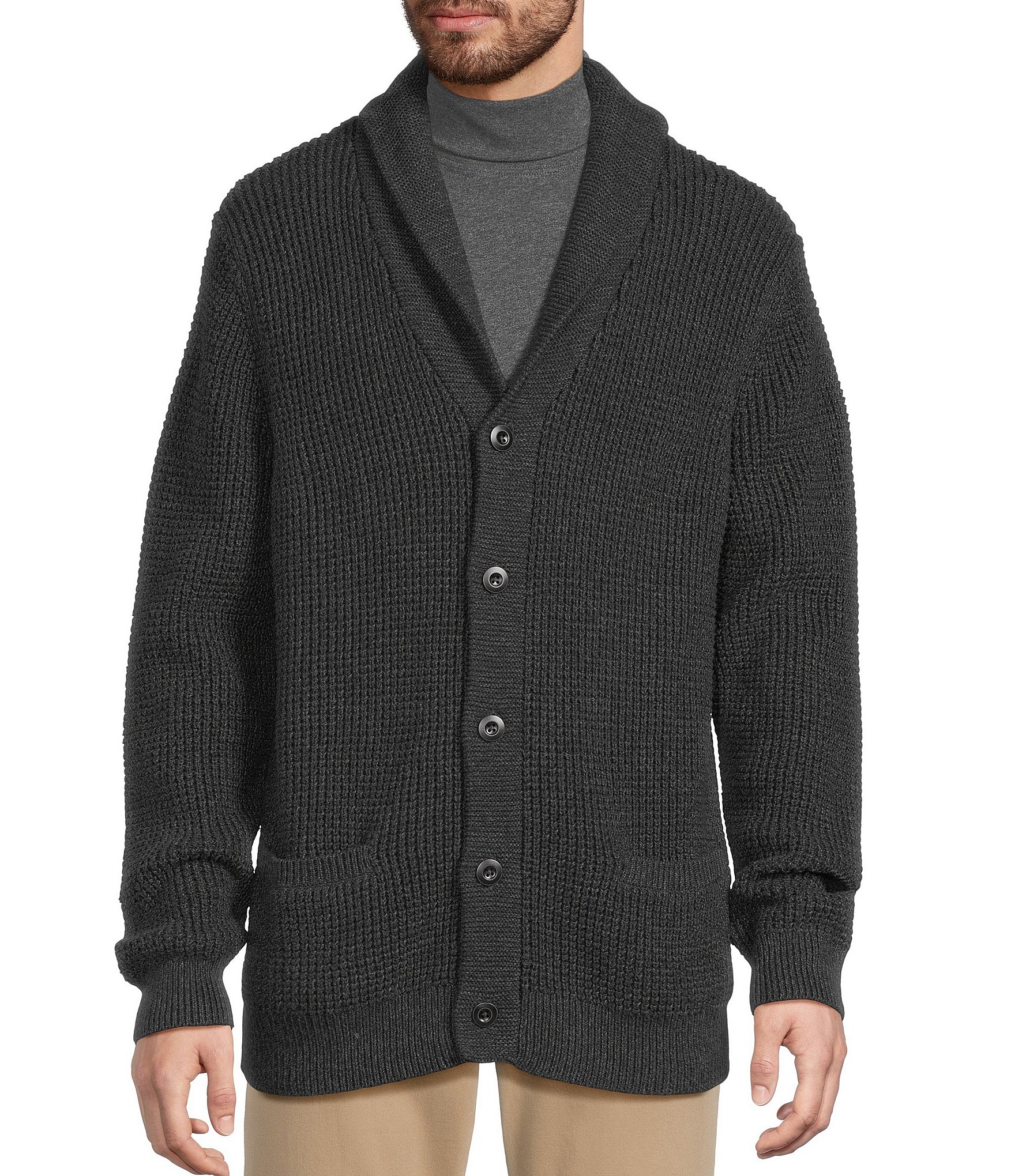 L.L. Bean Waffle Cardigan