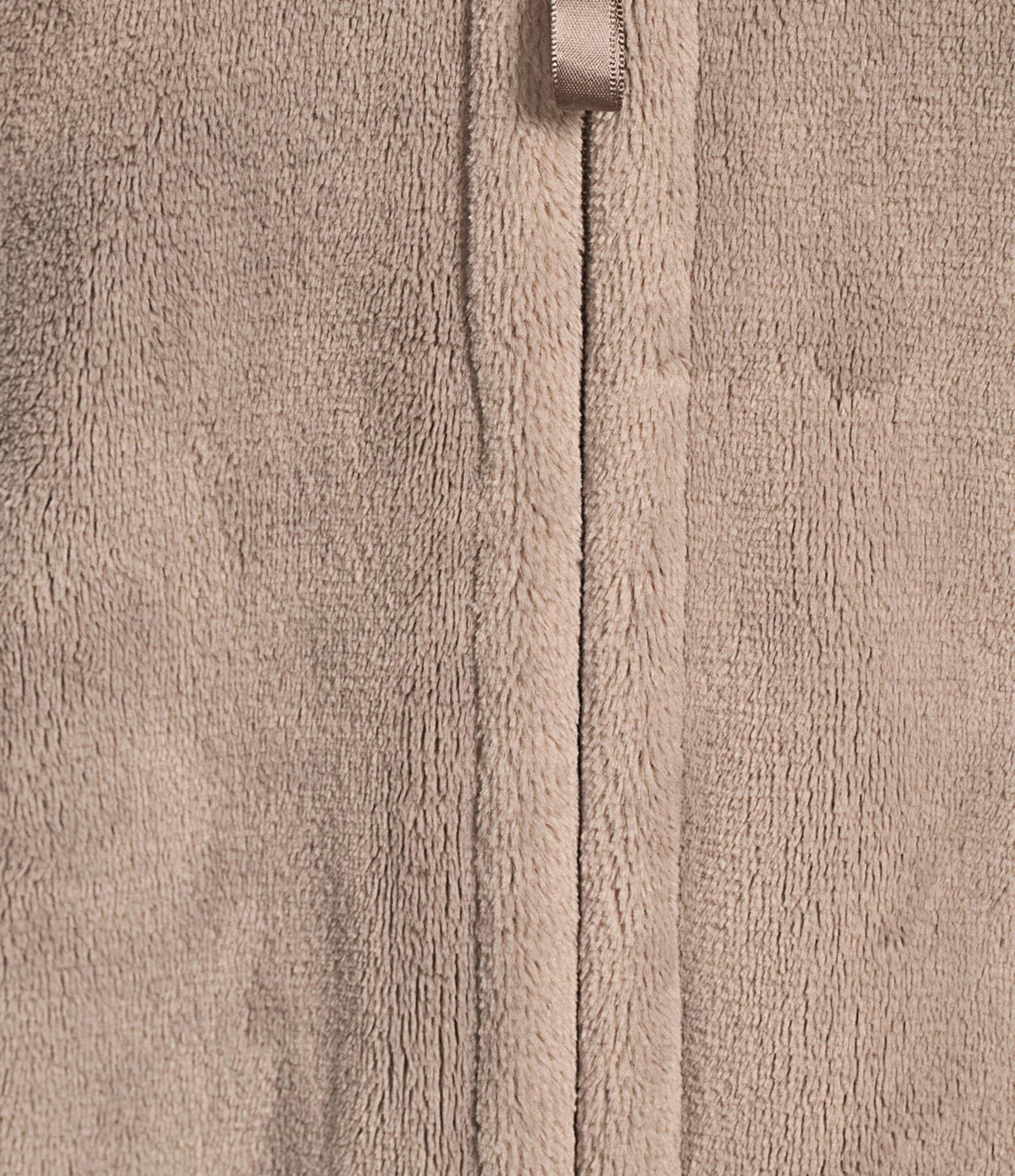 L.L.Bean Wicked Plush Fleece Long Sleeve Stand Collar Zip-Front Long Robe