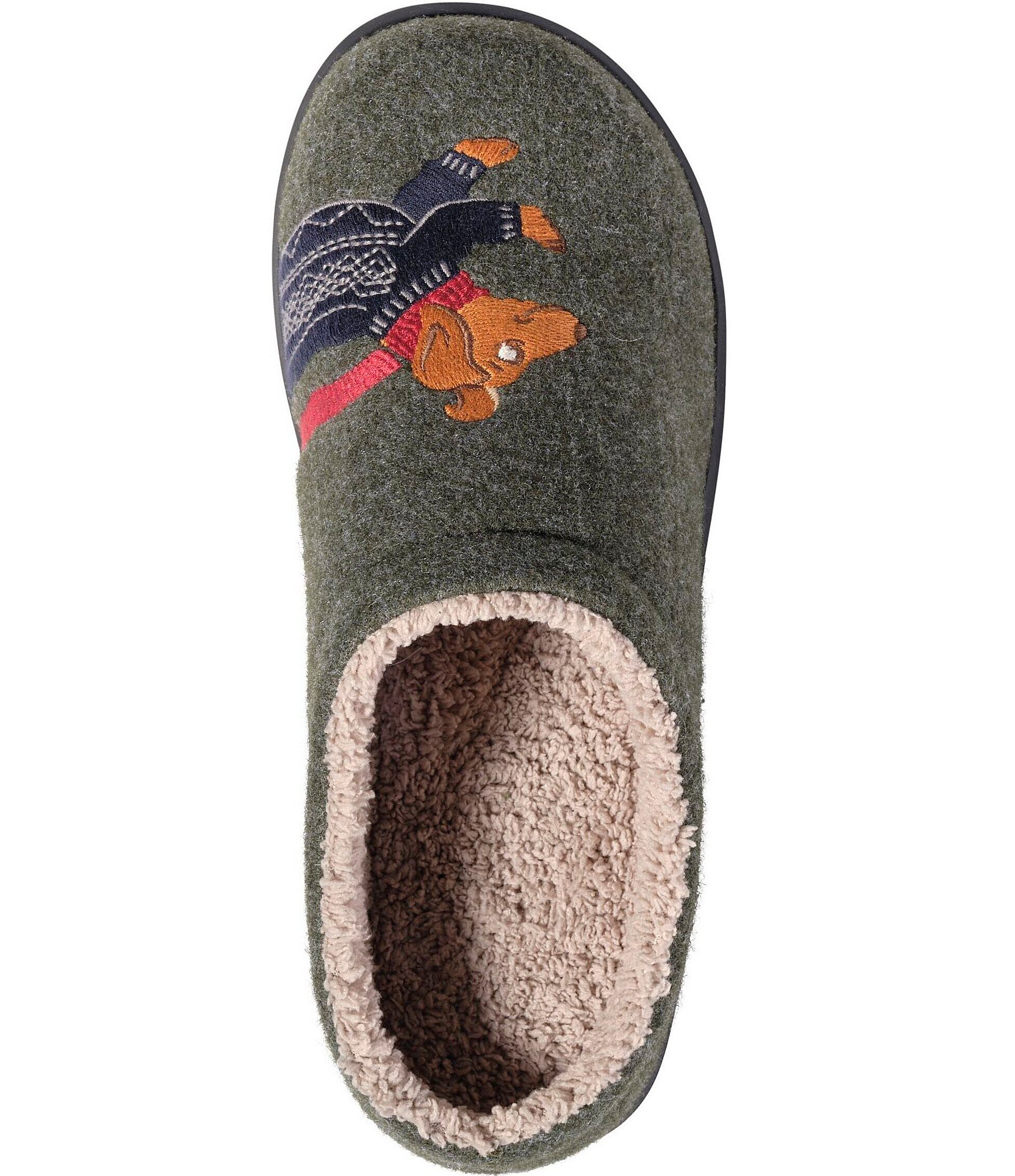 L.L.Bean Women's Daybreak Dachshund Scuff Slippers