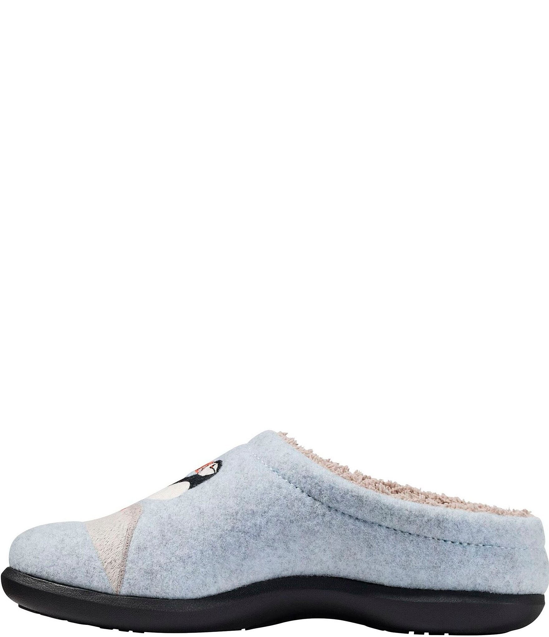 L.L.Bean Women's Daybreak Scuff Motif Puffin Slippers