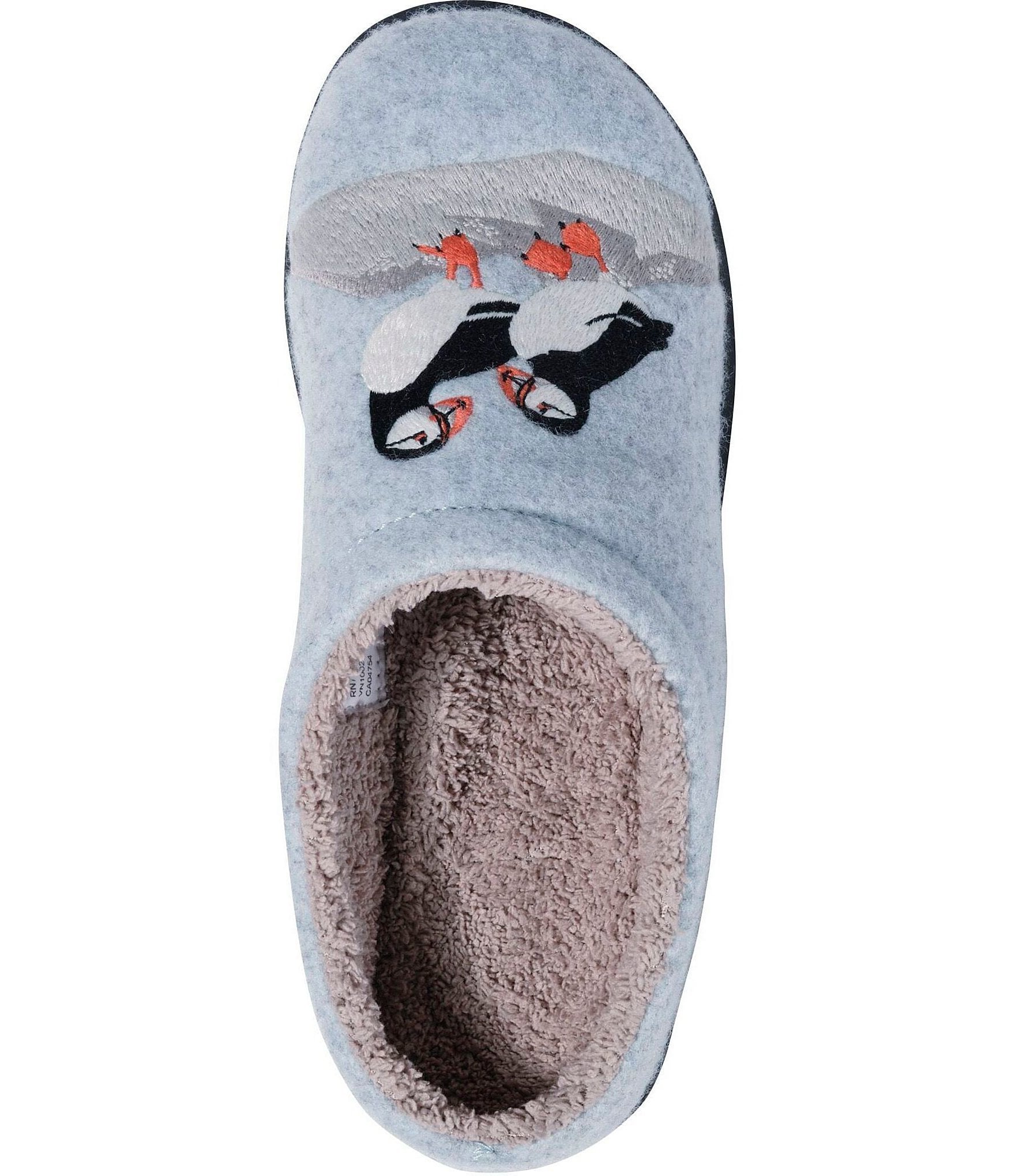 L.L.Bean Women's Daybreak Scuff Motif Puffin Slippers