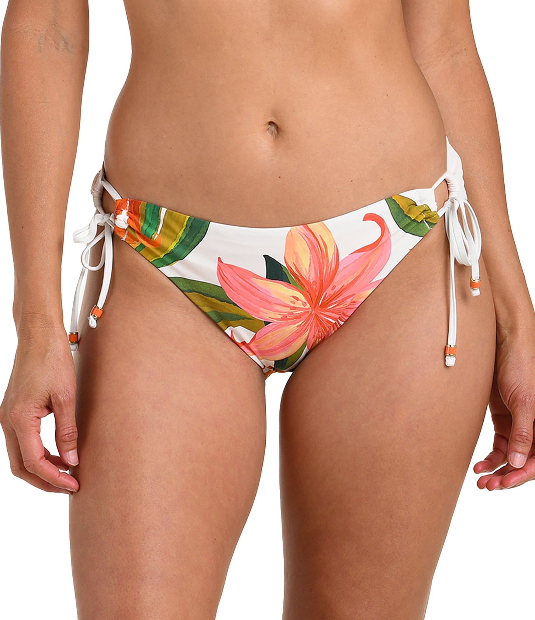 La Blanca Jungle Blossom Adjustable Loop Hipster Swim Bottom