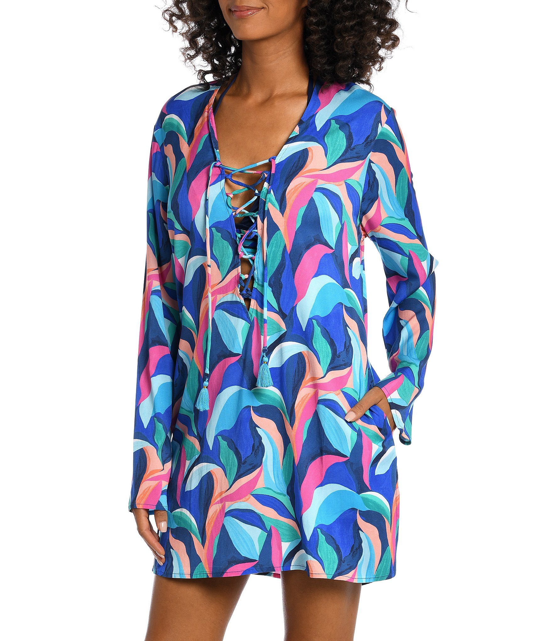 La blanca bell hot sale sleeve tunic dress