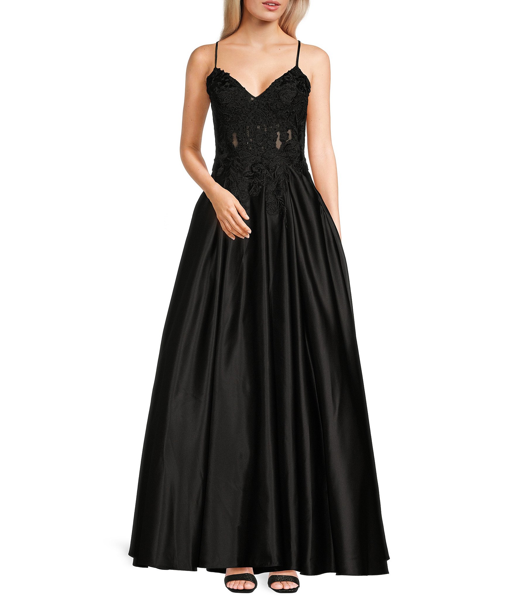 Women s Sale Clearance Black Formal Dresses Evening Gowns Dillard s