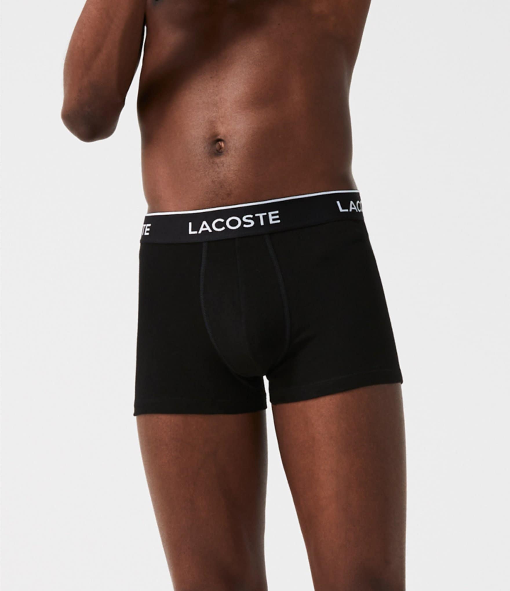Lacoste Men's Casual All Over Croc 3 Pack Cotton Stretch Trunks