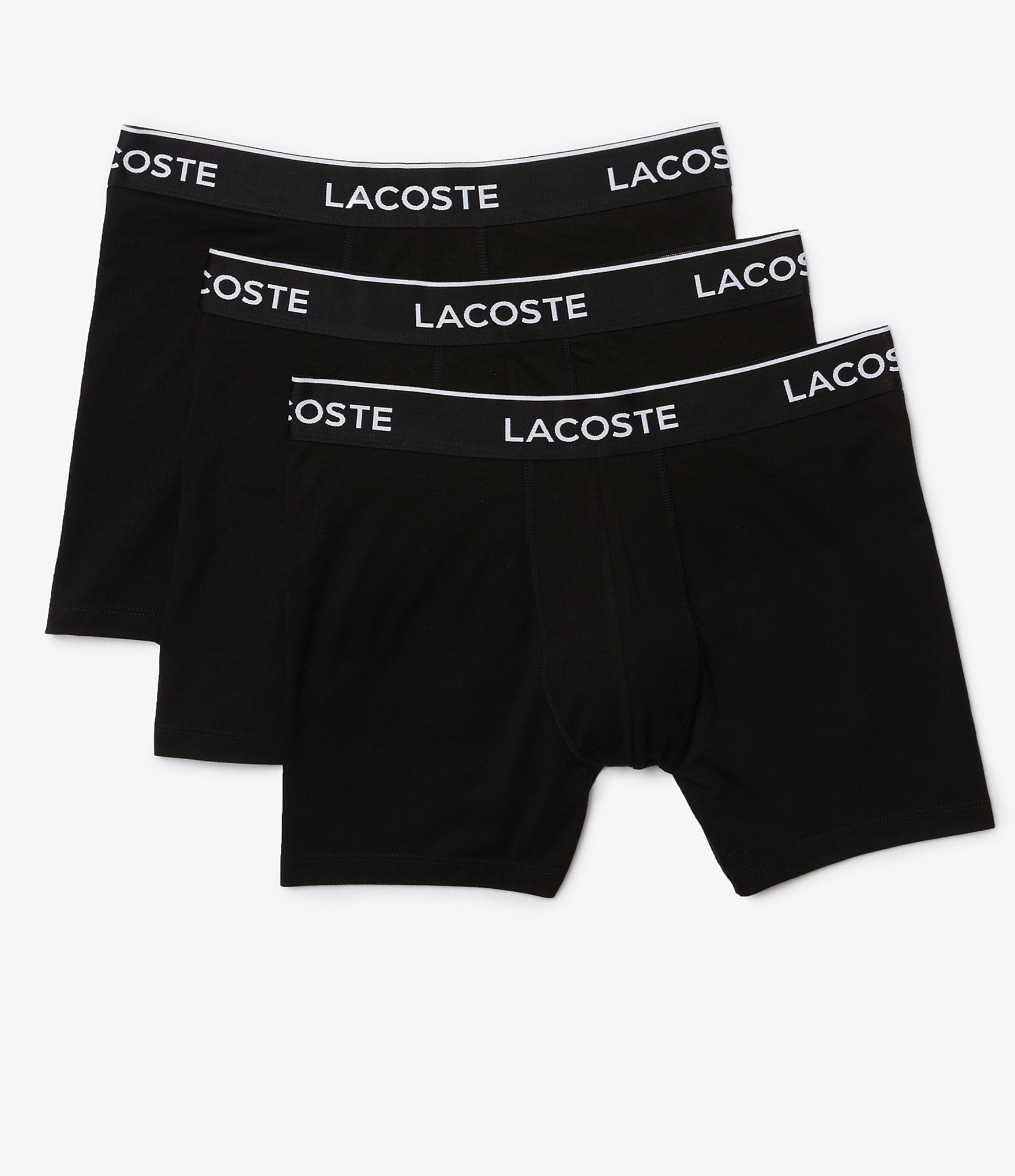 Lacoste Pack of 3 Colours boxer briefs with nautical stripe
