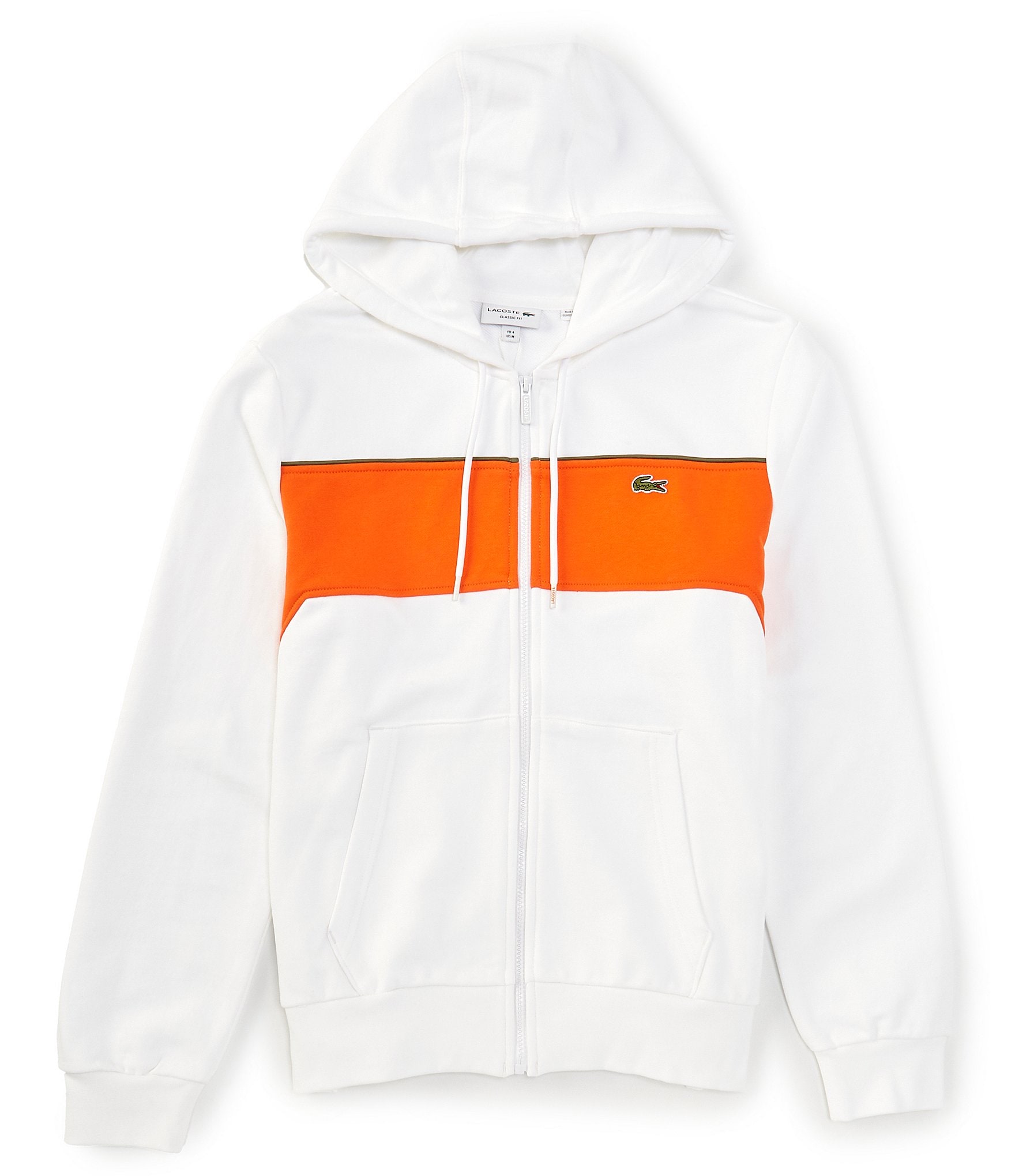 Lacoste Color Block Full Zip Hoodie Dillard s