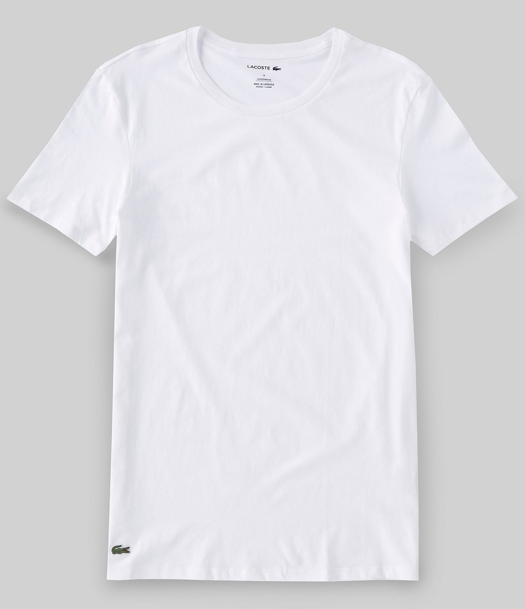 Lacoste Crew Regular Fit Essential T-Shirts 3-Pack | Dillard's
