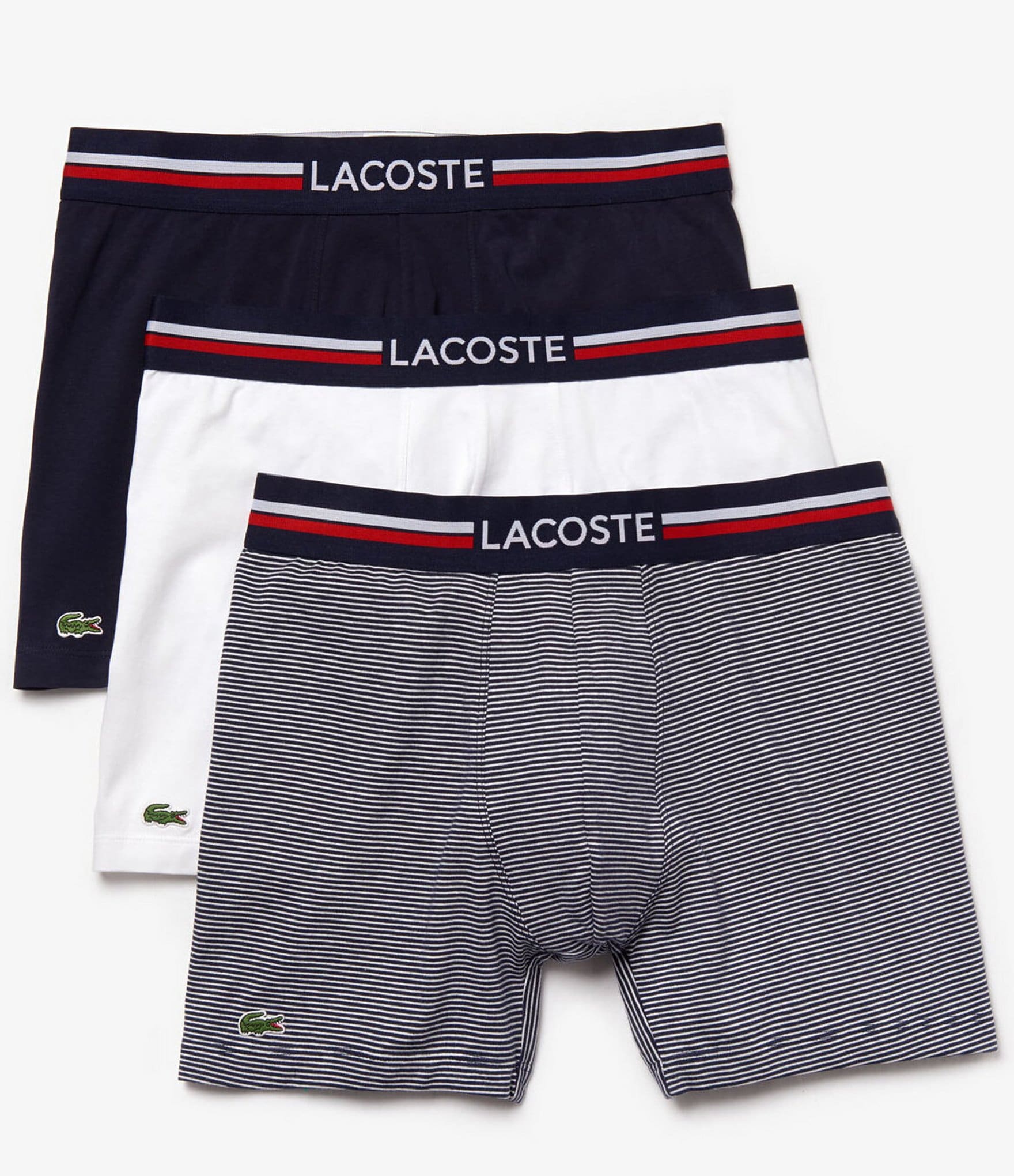Lacoste French Flag Boxer Briefs 3-Pack |