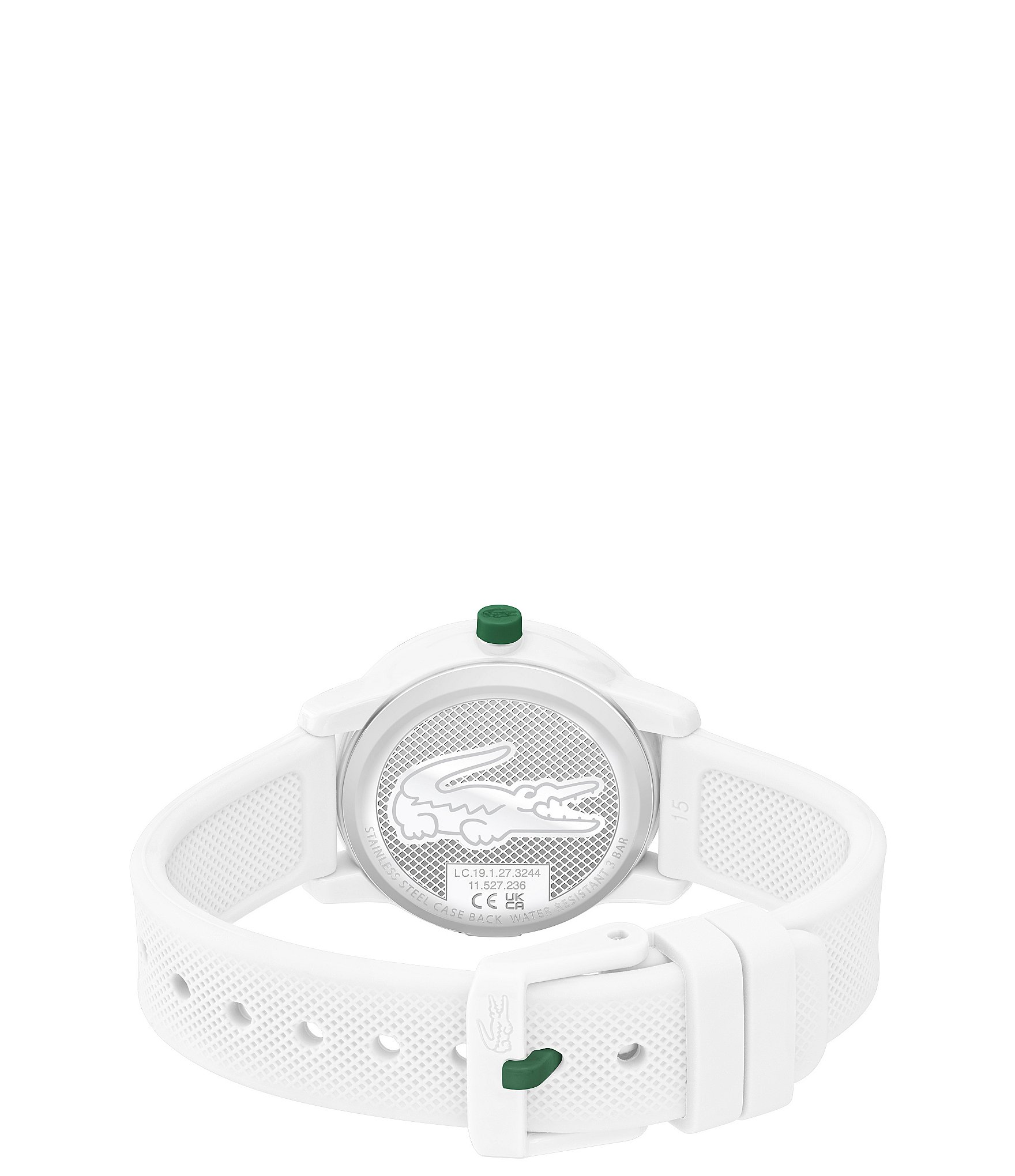 Lacoste Kid's 12.12 Three-Hand White Silicone Strap Watch