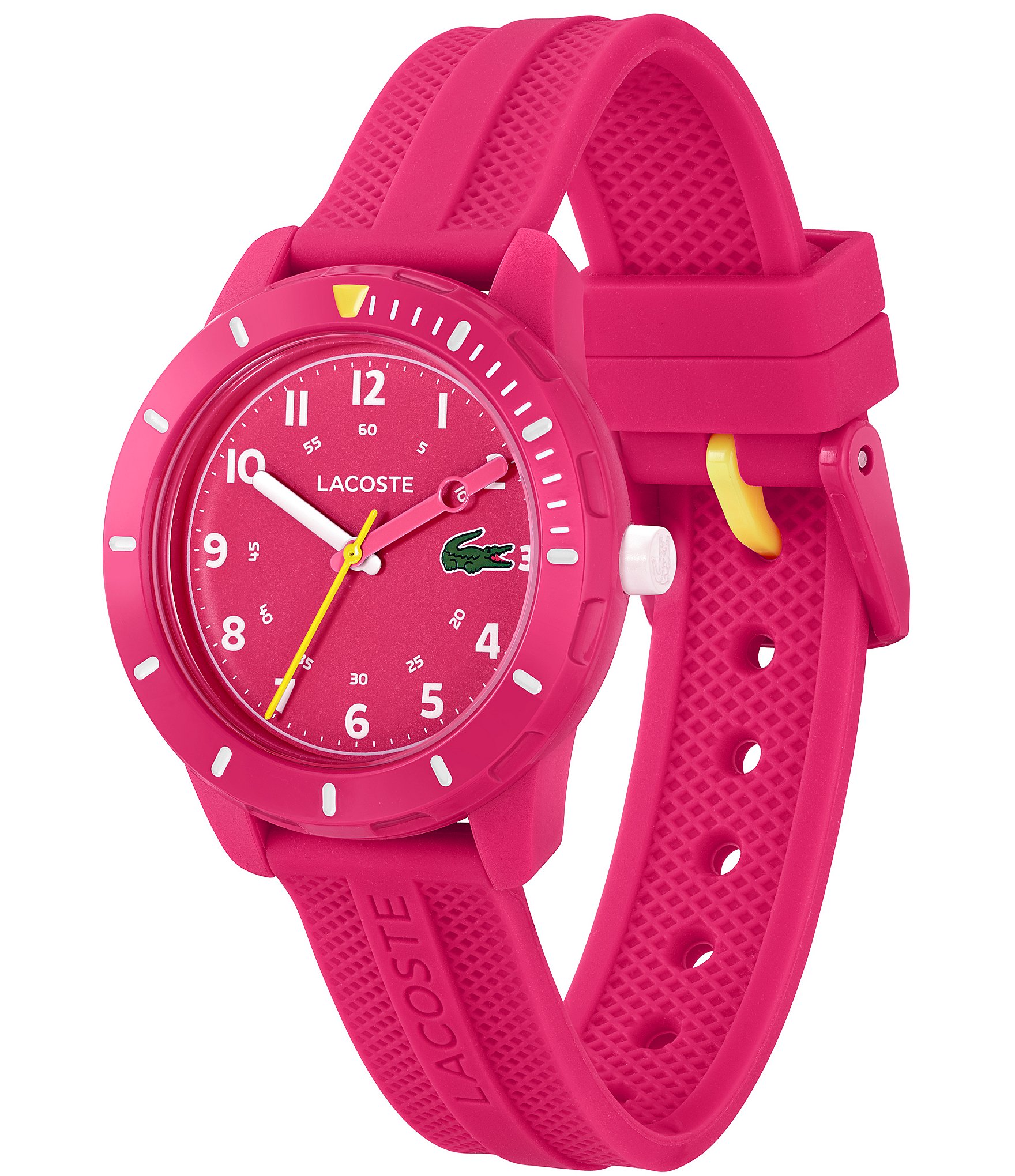 Lacoste Kids Mini Tennis Raspberry Silicone Strap Watch