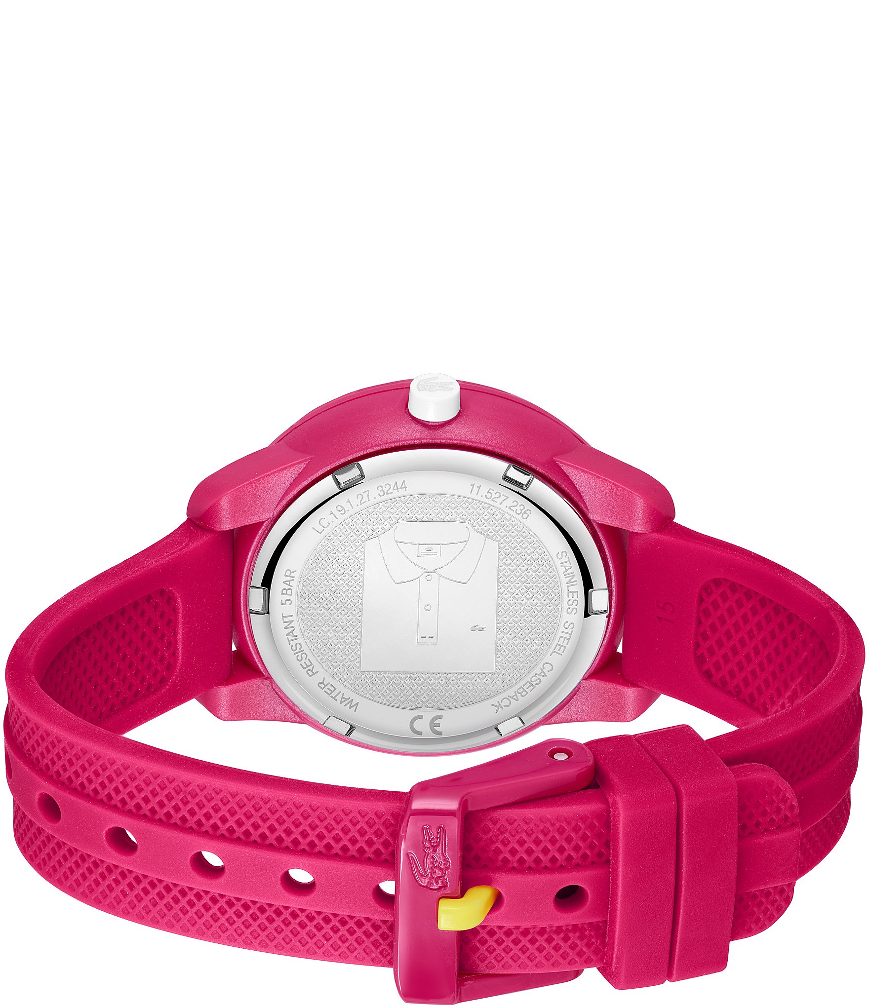 Lacoste Kids Mini Tennis Raspberry Silicone Strap Watch