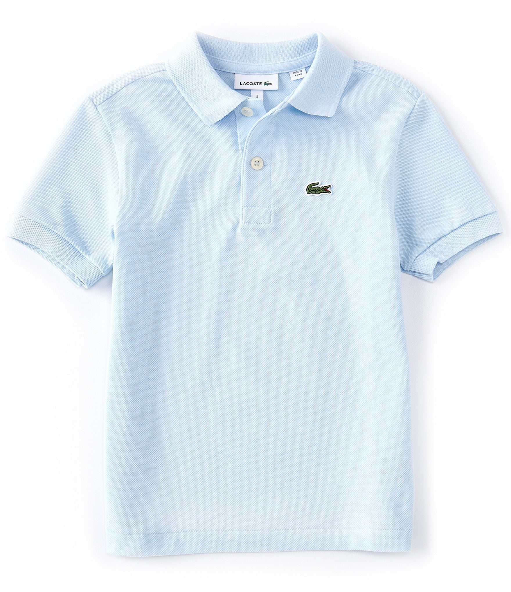 Lacoste Little Boys 2T-6T Short Sleeve Pique Polo Shirt | Dillard's