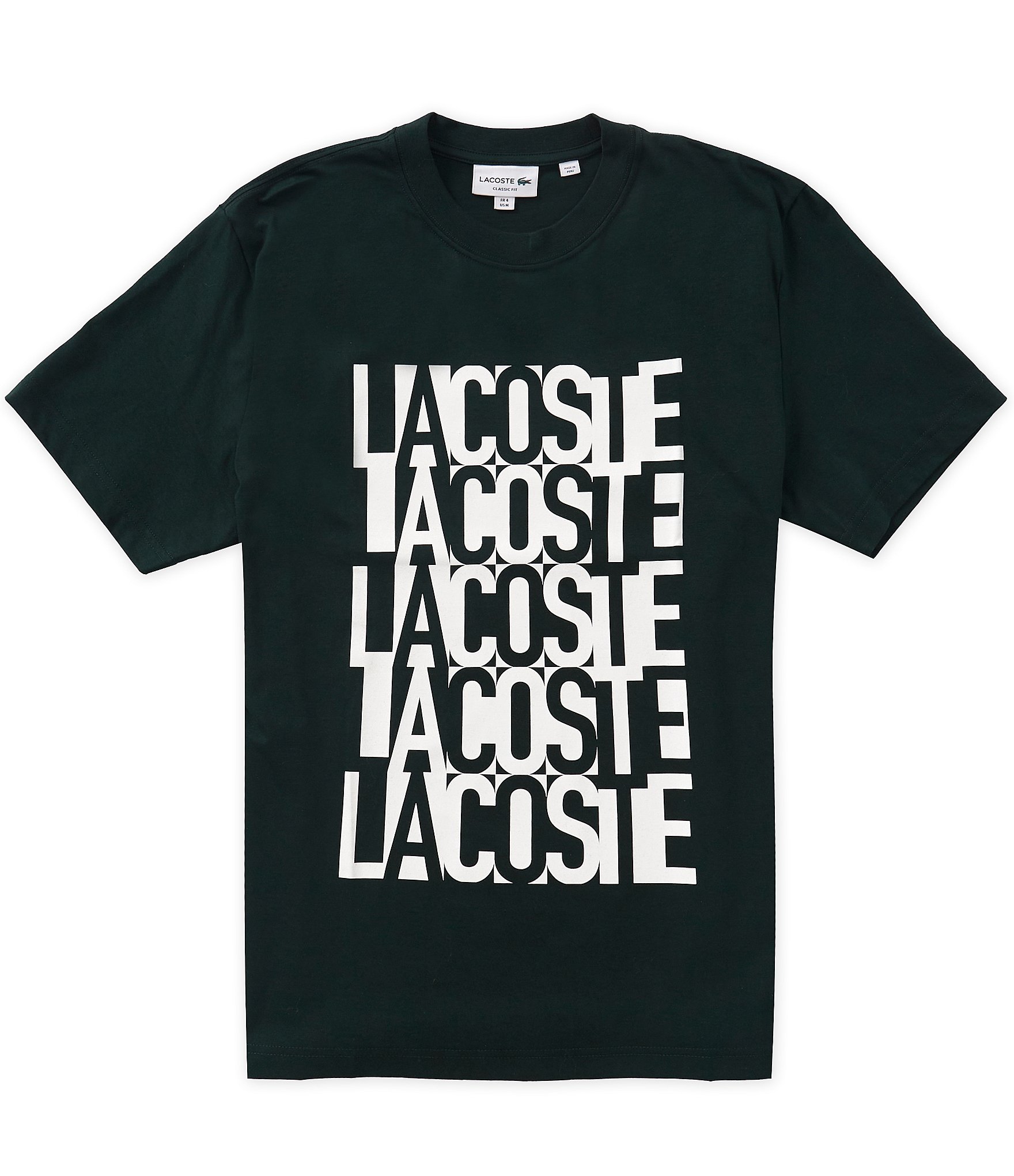 Lacoste Logo Print Short Sleeve T-Shirt