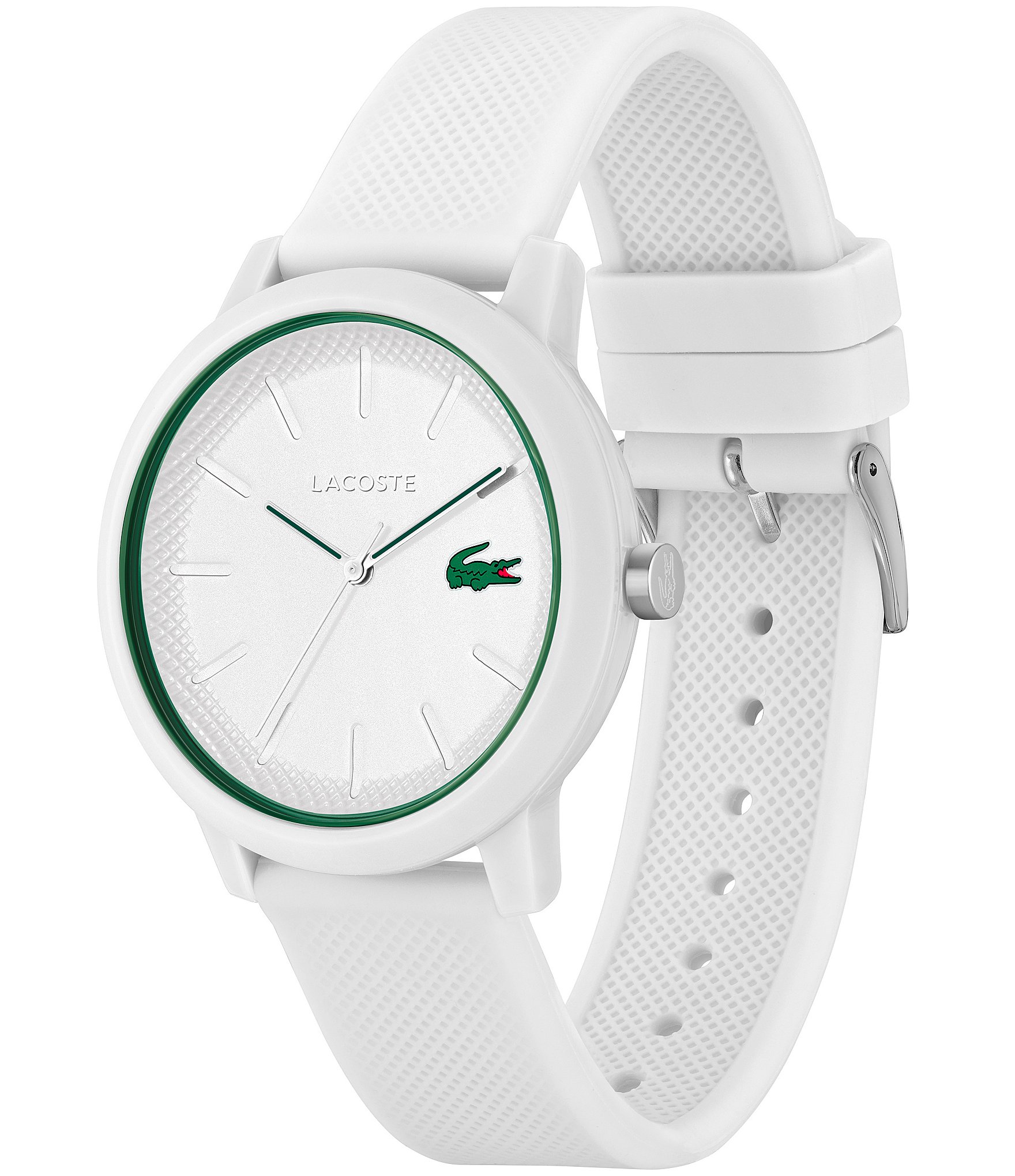 Lacoste Men's 12.12 Quartz Analog White Silicone Strap Watch