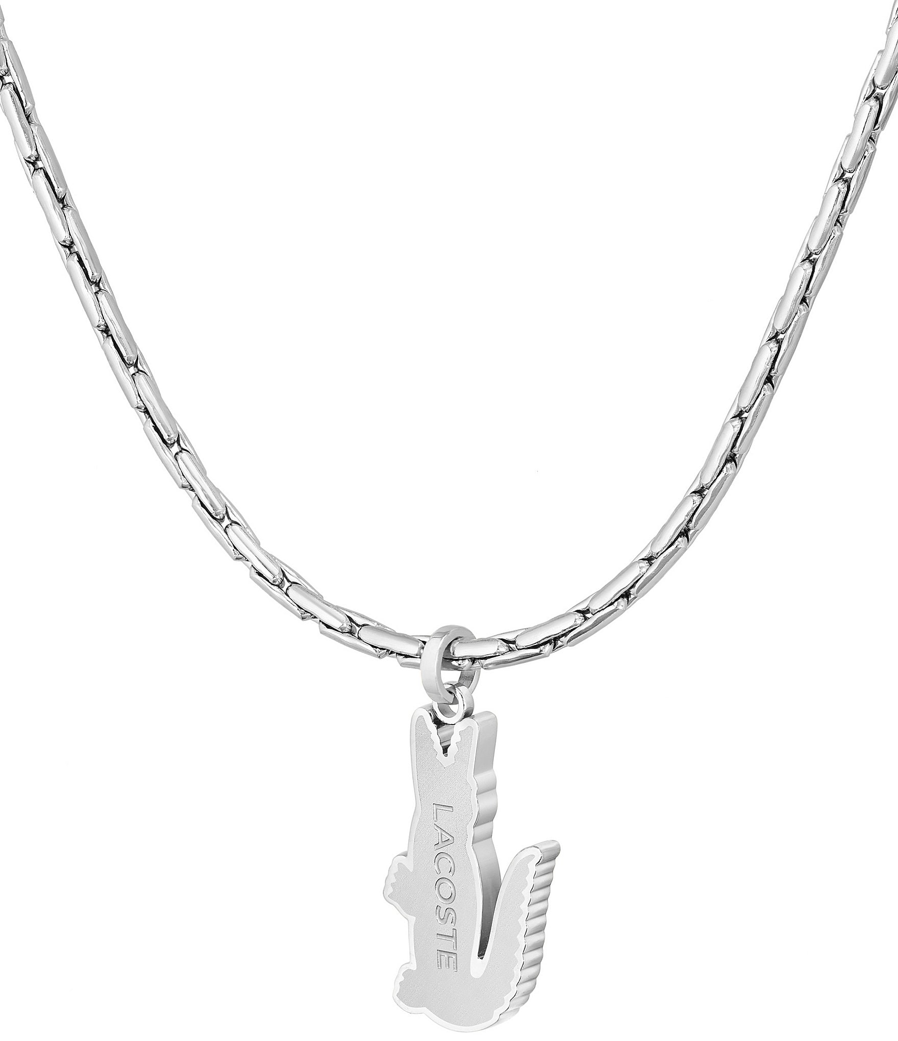 Lacoste Men's Arthor Collection Stainless Steel Chain Necklace
