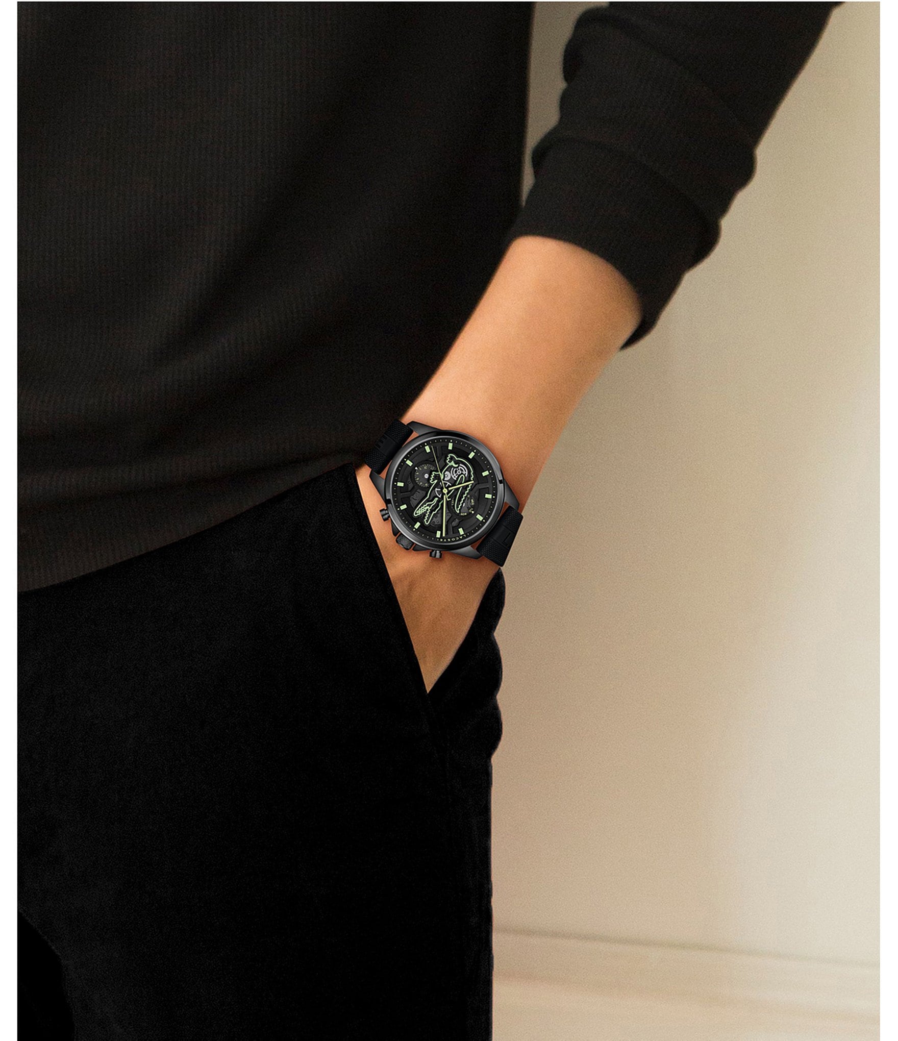 Lacoste Men's Arthor Multifunction Silicone Strap Watch