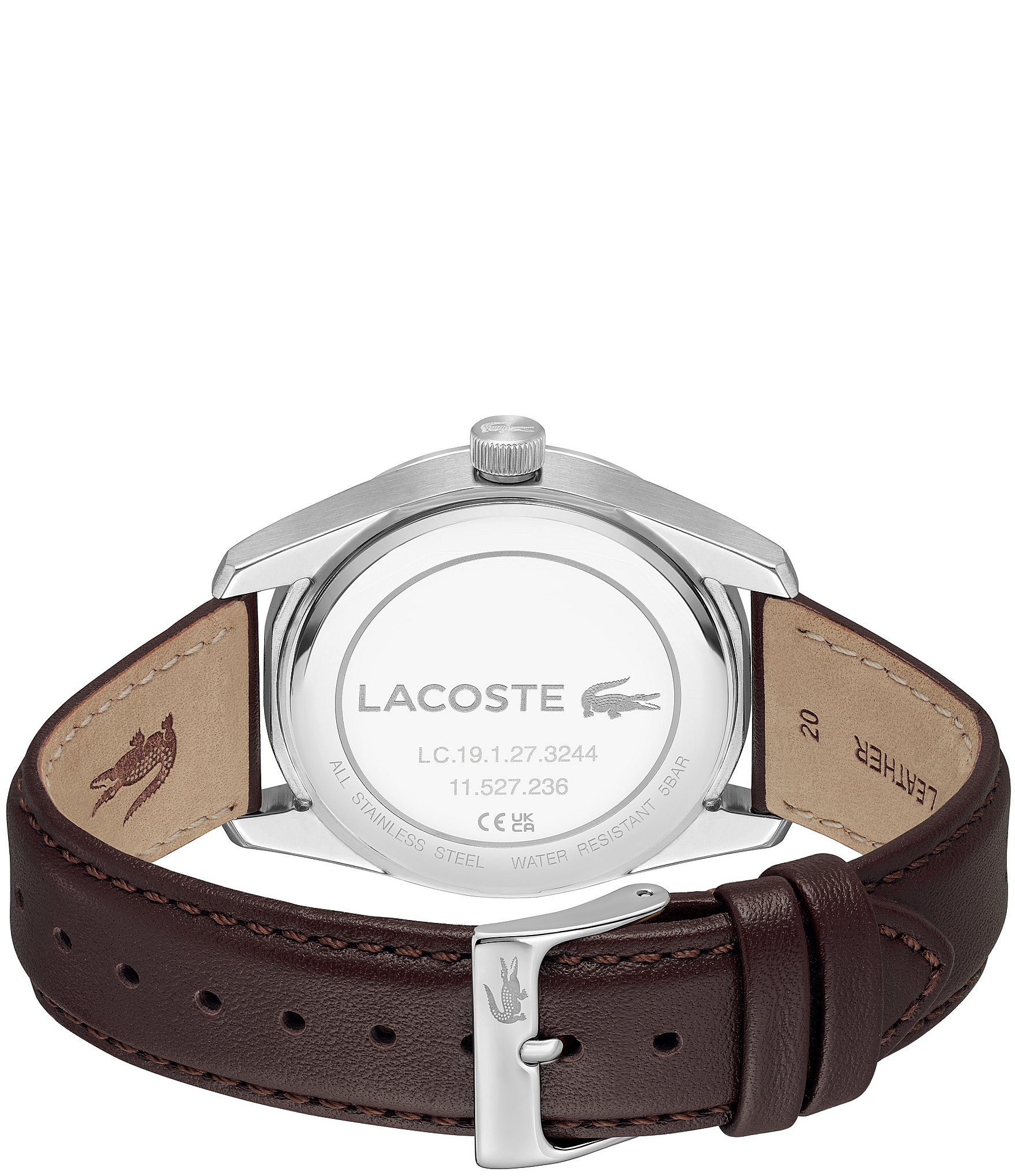 Lacoste Men's Boston Analog Leather Strap Watch