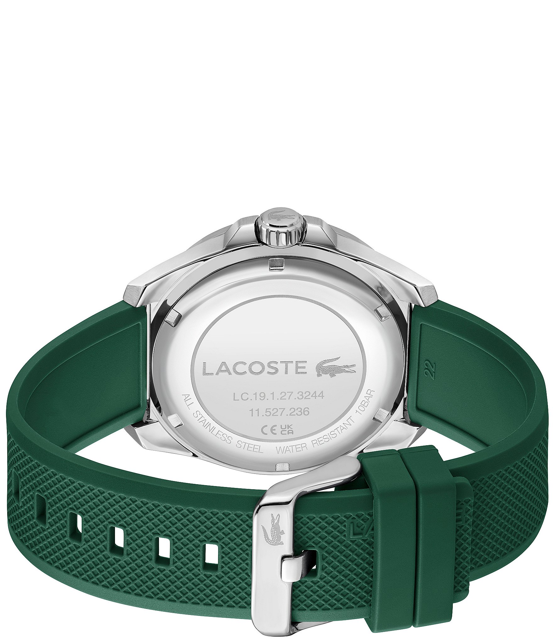 Lacoste Men's Capbreton Quartz Three Hand Silicone Strap Watch