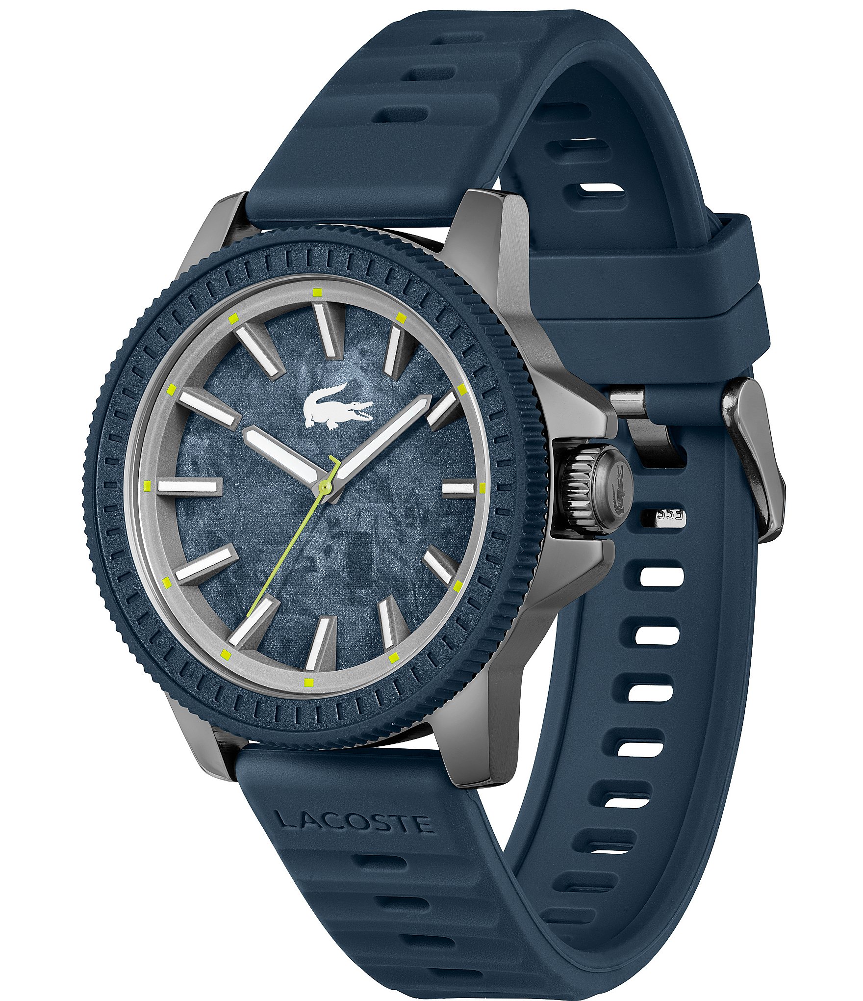 Lacoste Men's Highkey Quartz Analog Navy Silicone Strap Watch