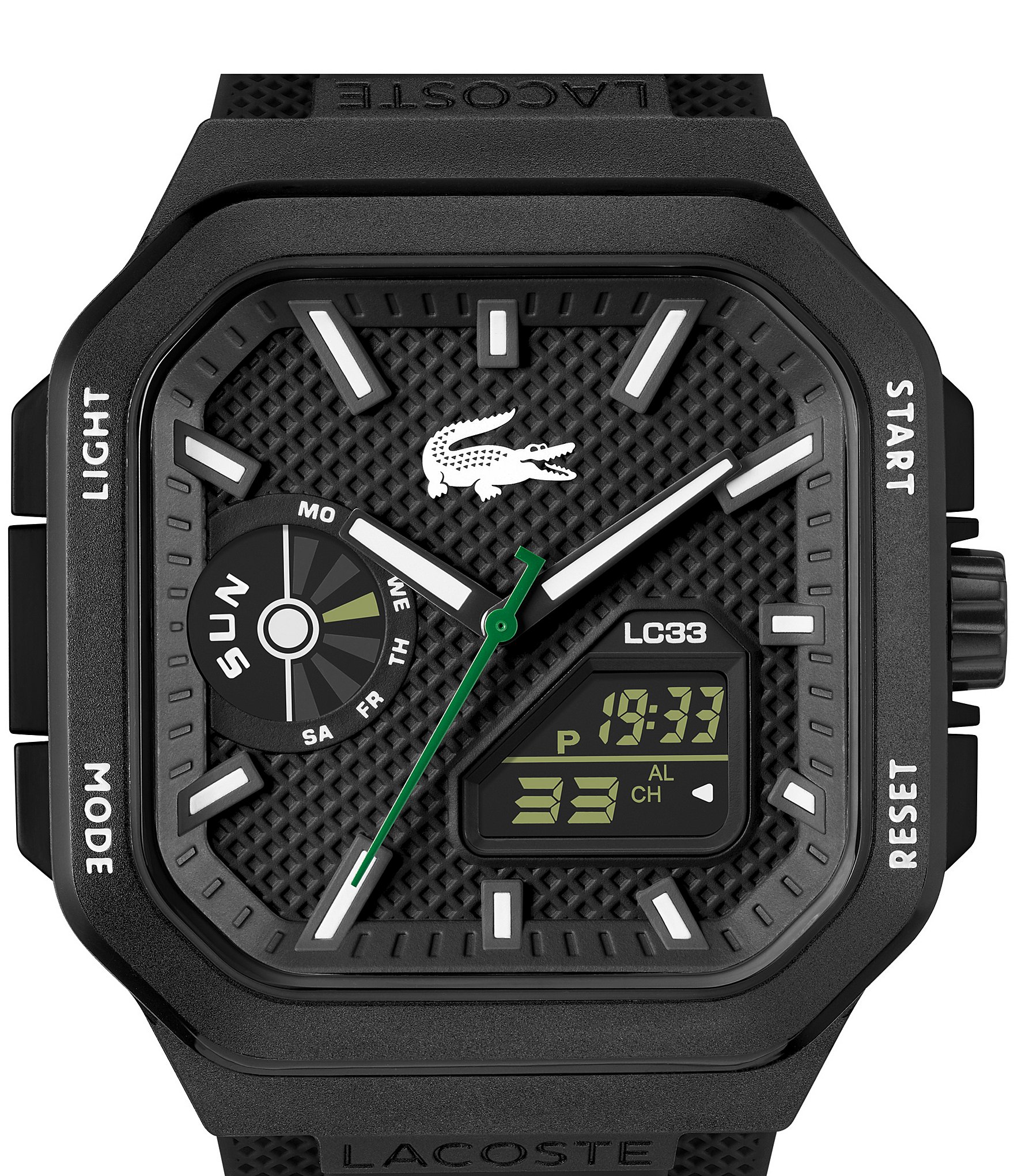 Lacoste Men's LC33S Ana-Digi Silicone Strap Watch