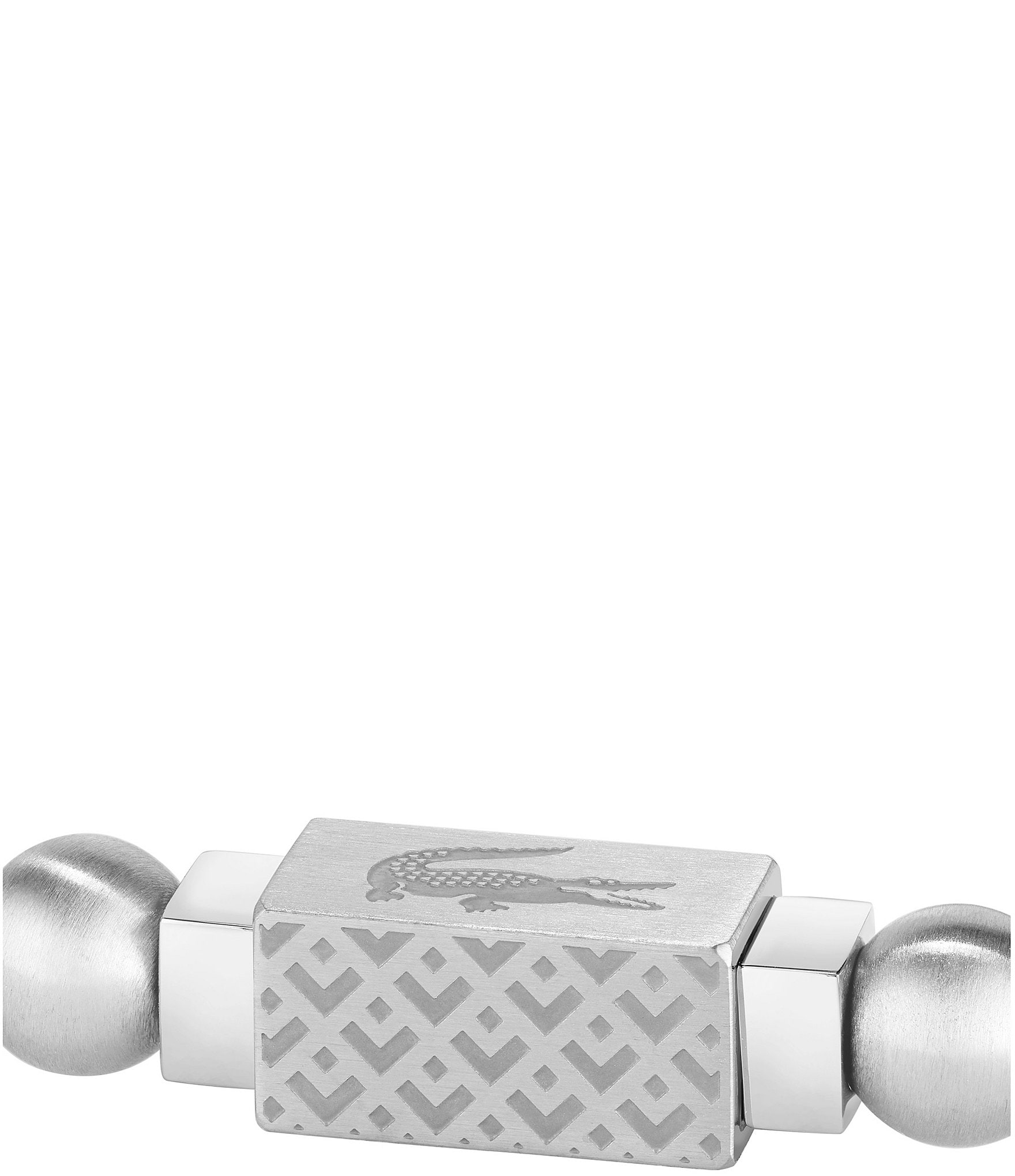 Lacoste Men's Matchpoint Stainless Steel Bead Stretch Bracelet