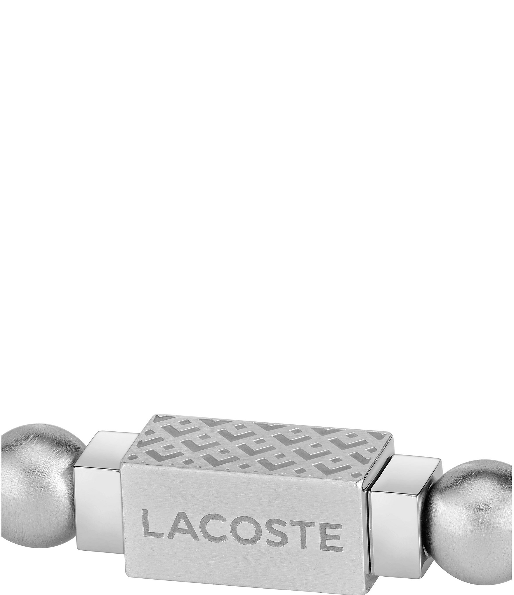 Lacoste Men's Matchpoint Stainless Steel Bead Stretch Bracelet